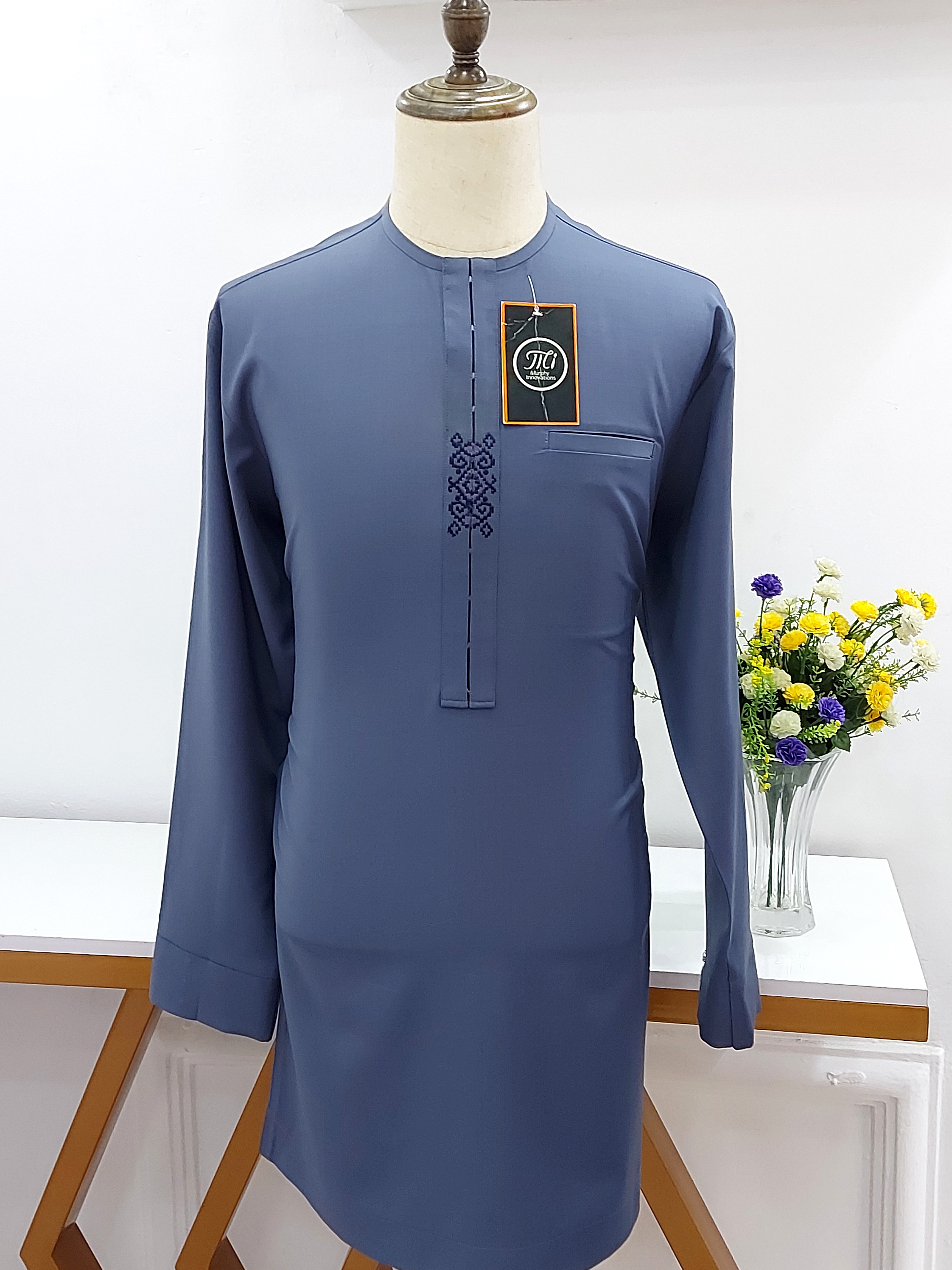 Men's Traditional Blue Kurta