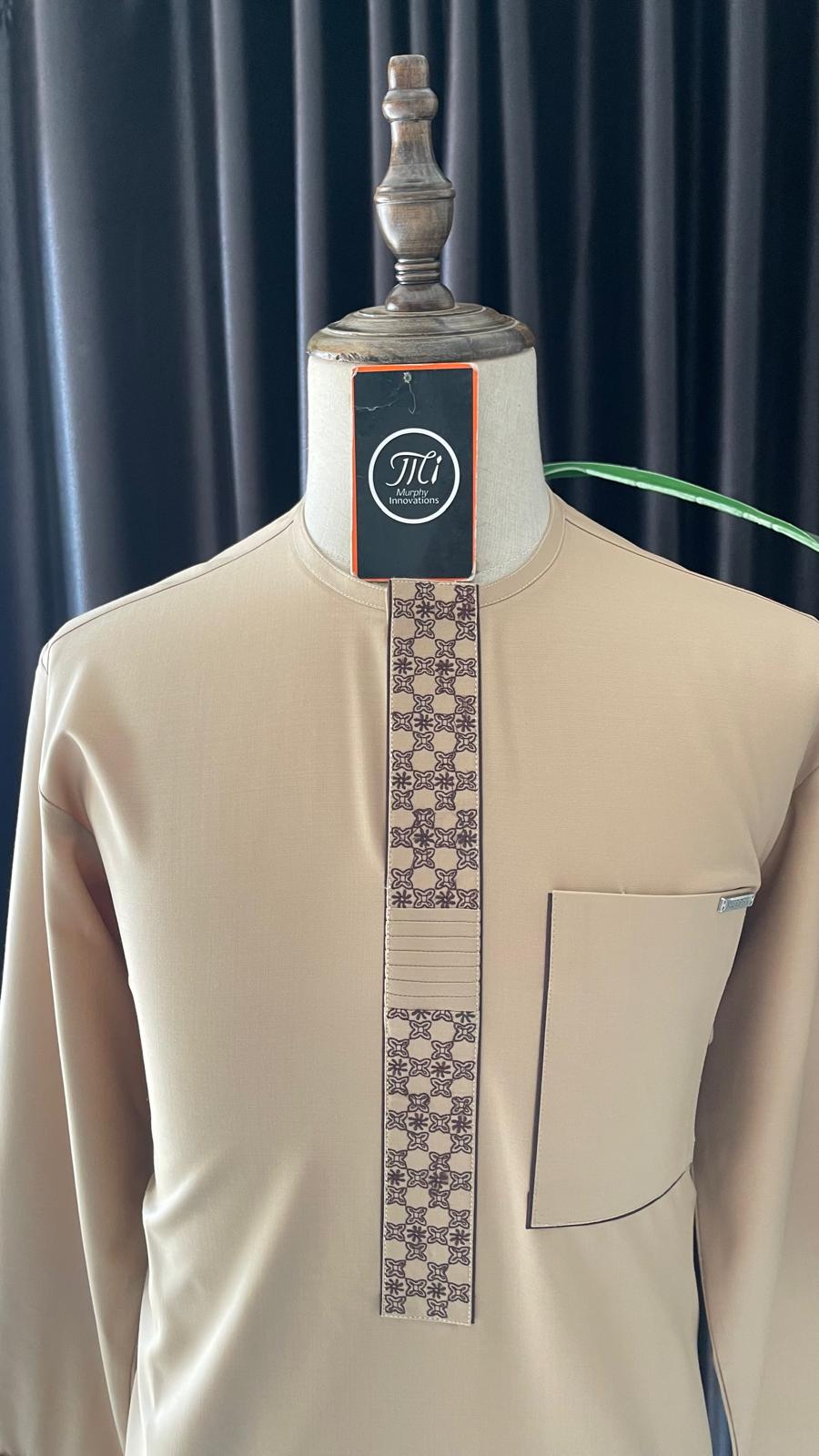 Men's Traditional Beige Kurta