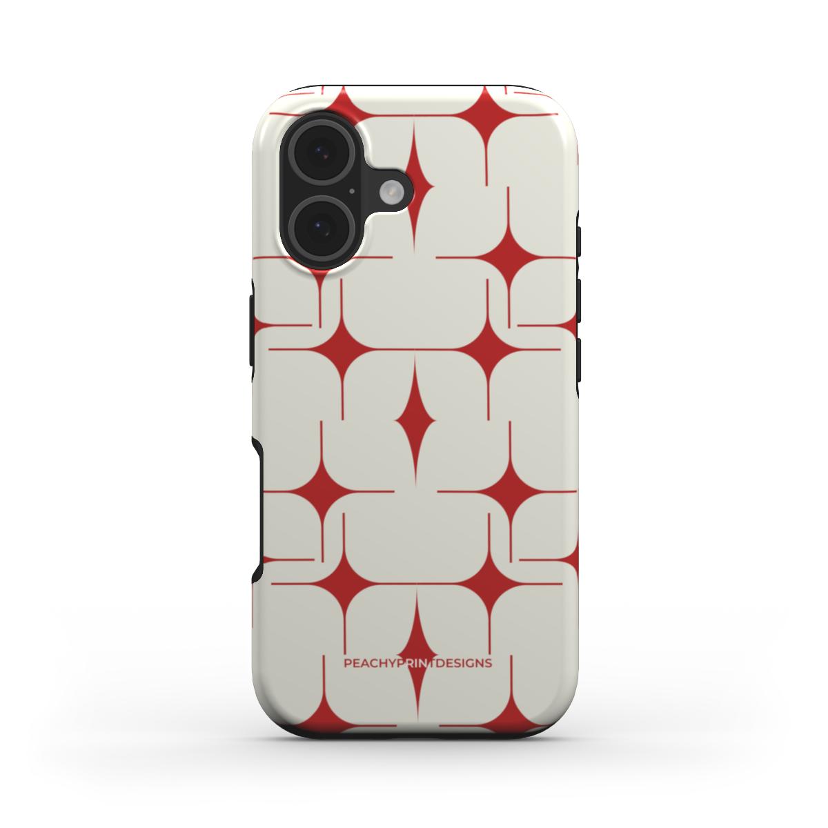 Red Sparkle Tough Phone Case