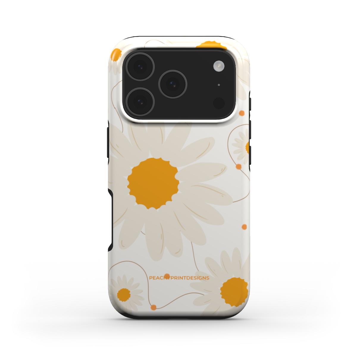 Daisies Tough Phone Case (White)