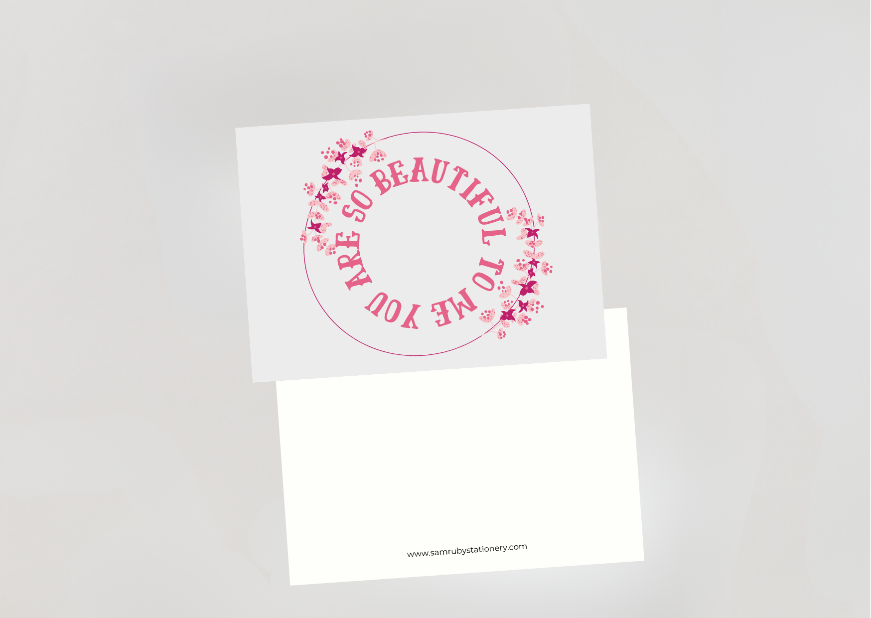 'You Are Beautiful' Pack of 6 Note cards - 2 Designs