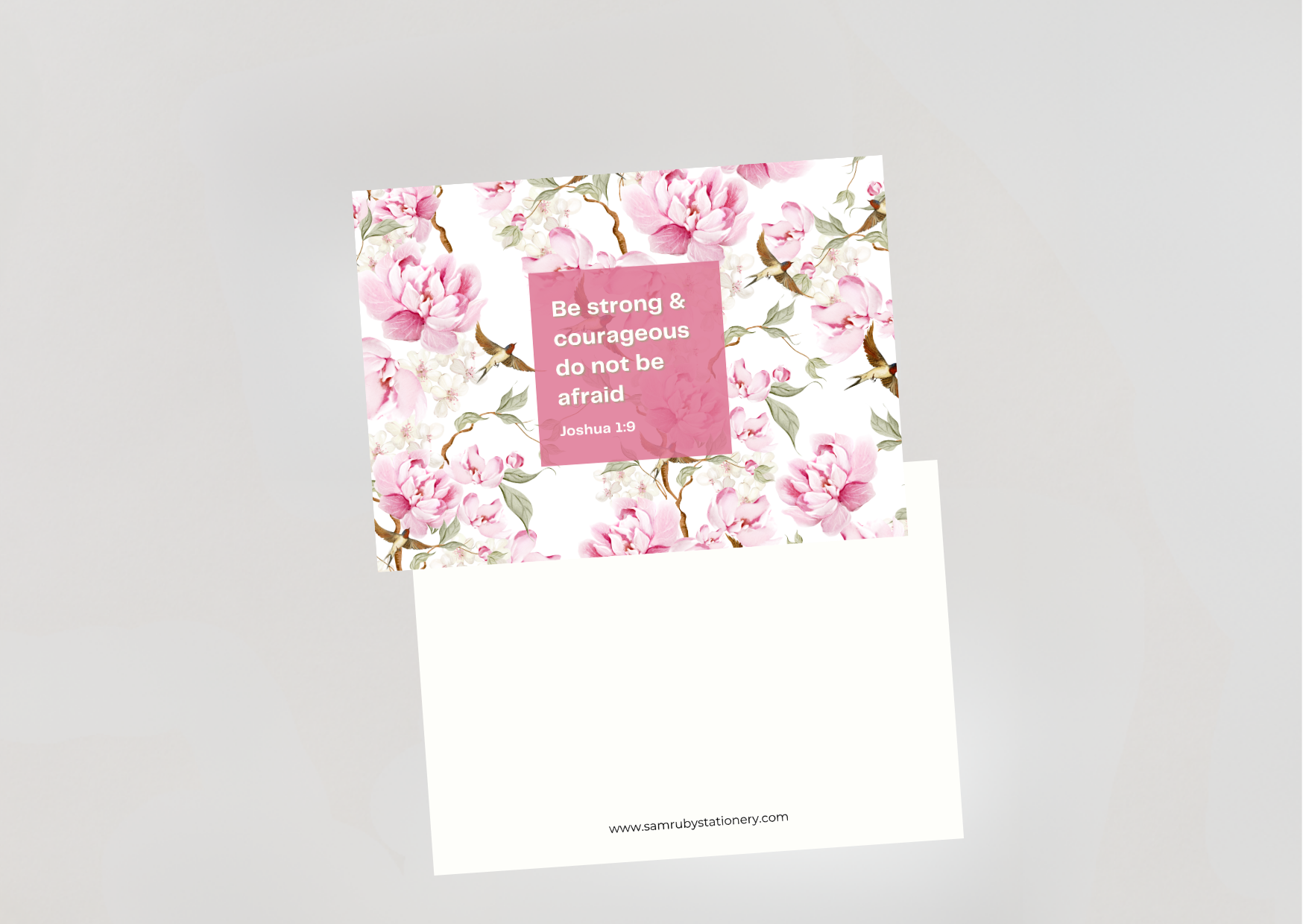 Joshua 1:9 Pack of 6 Motivational Note Cards