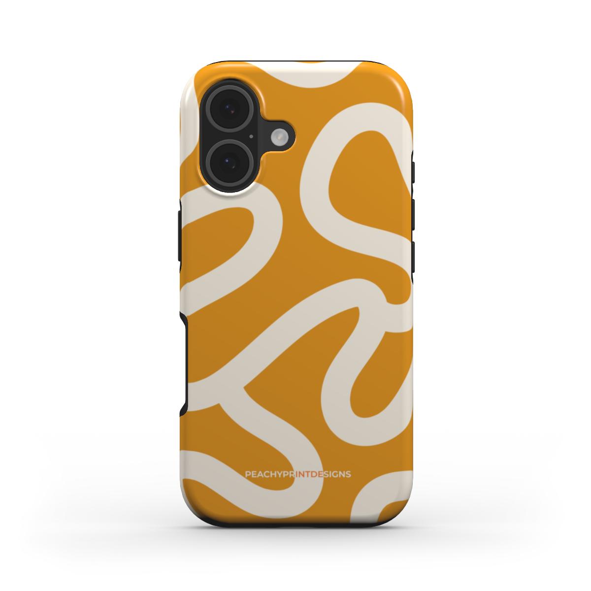 Highway Tough Phone Case (Orange & Cream)