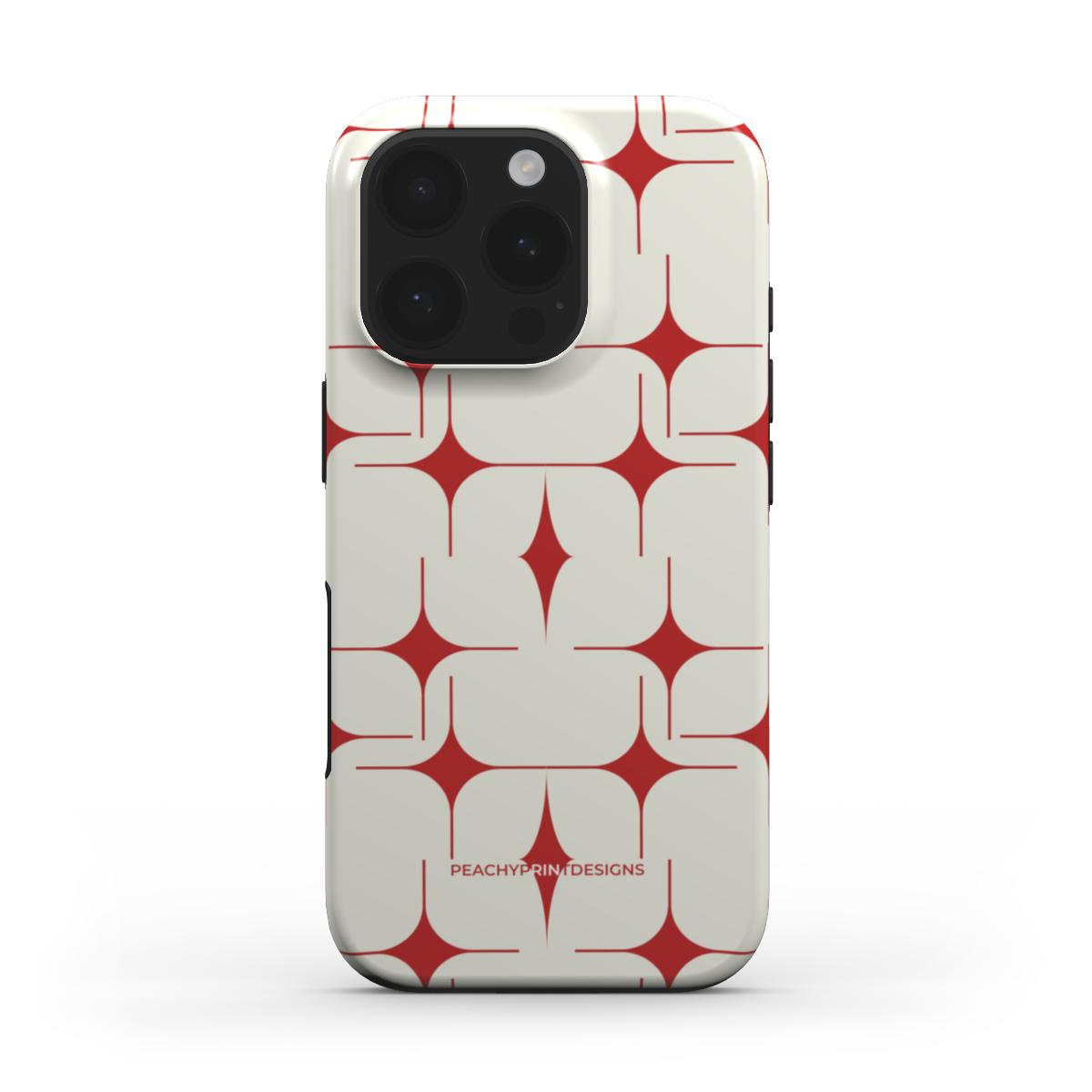Red Sparkle Tough Phone Case