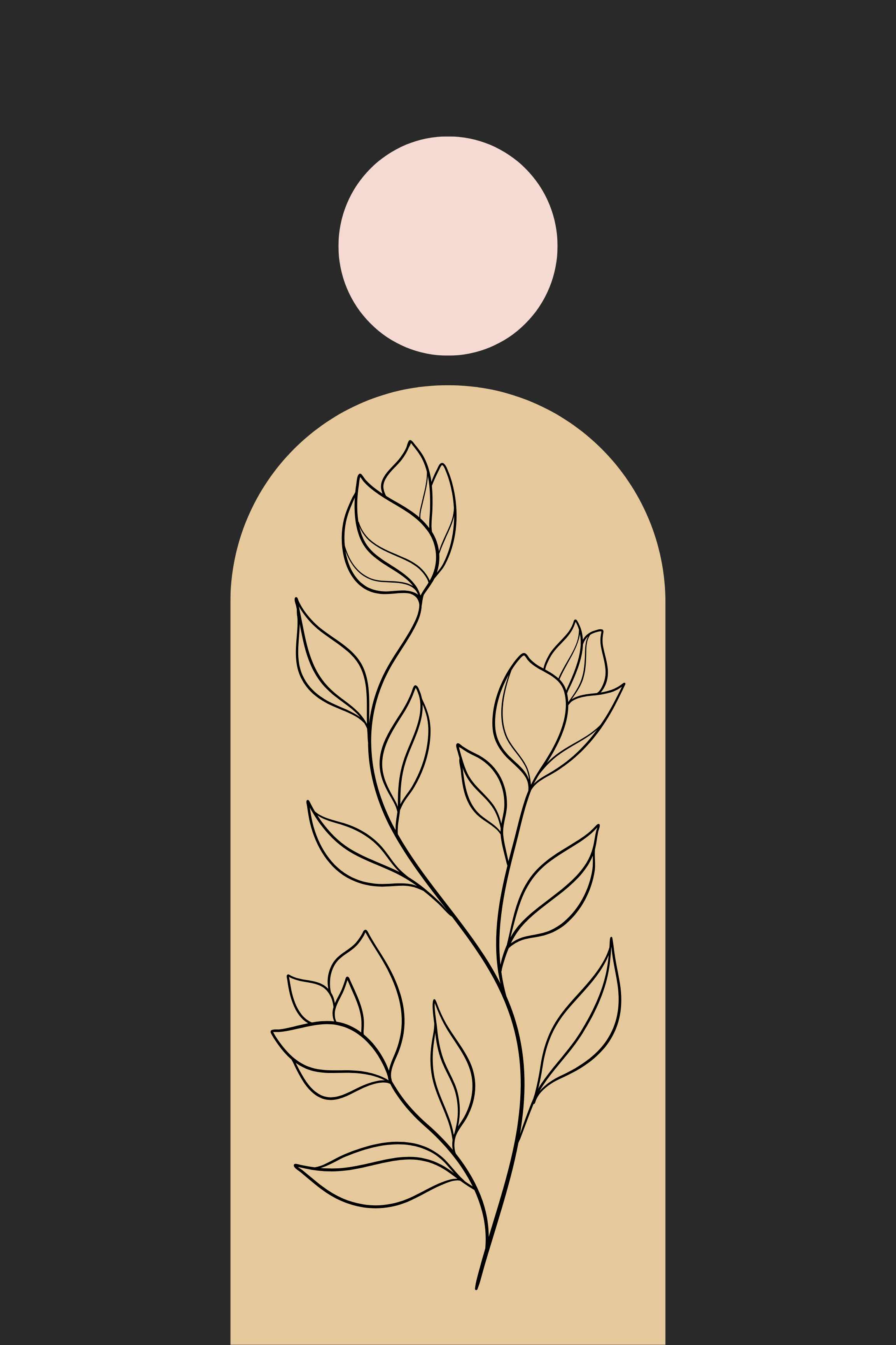 Black and Soft Pink Modern Posters