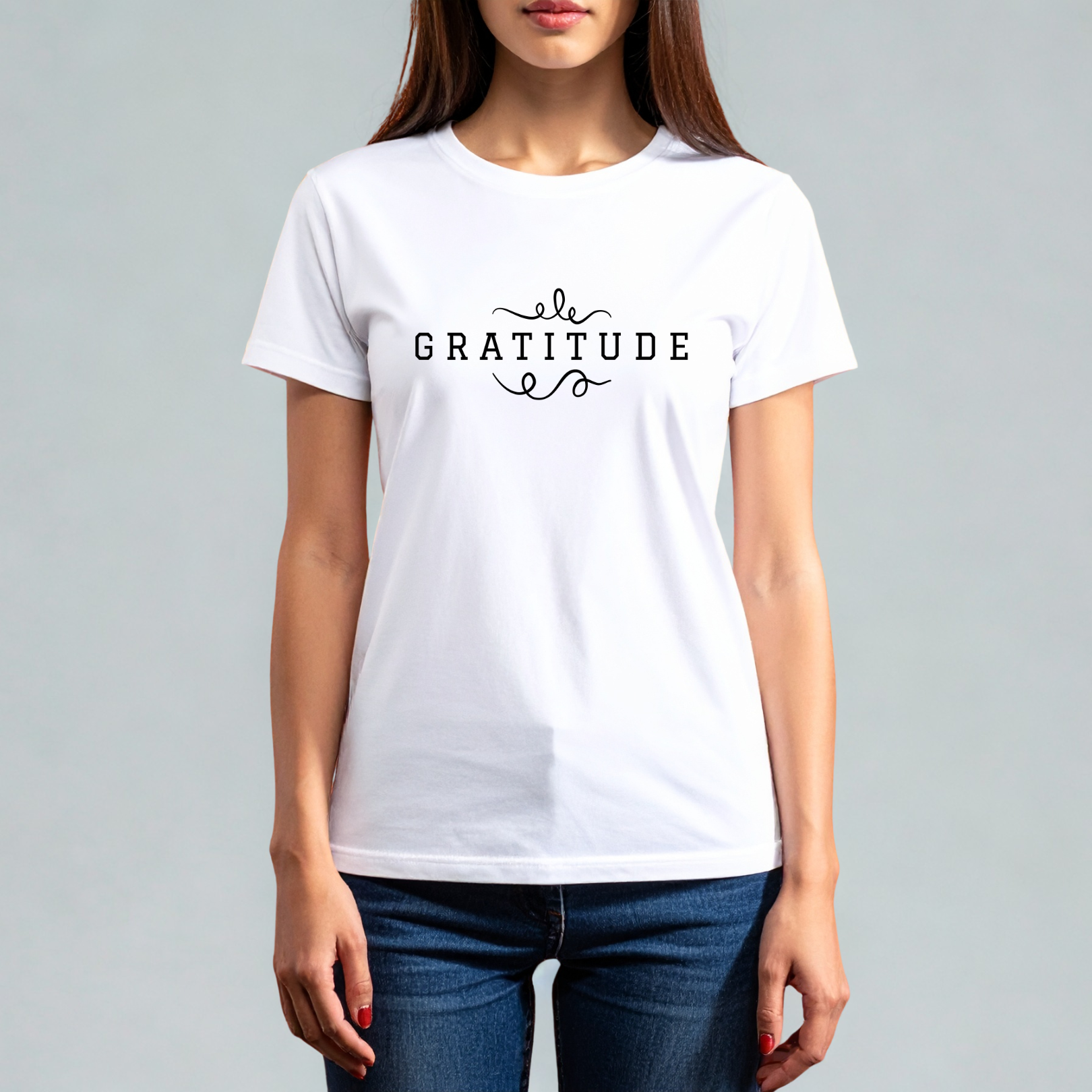 Gratitude Printed Organic Cotton T-Shirt
