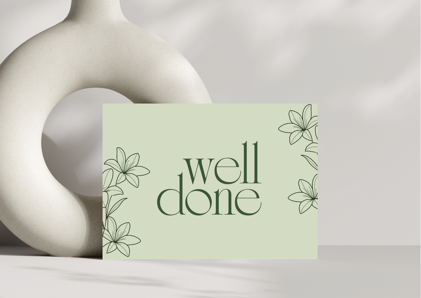 Well Done Pack of 6  Note Cards