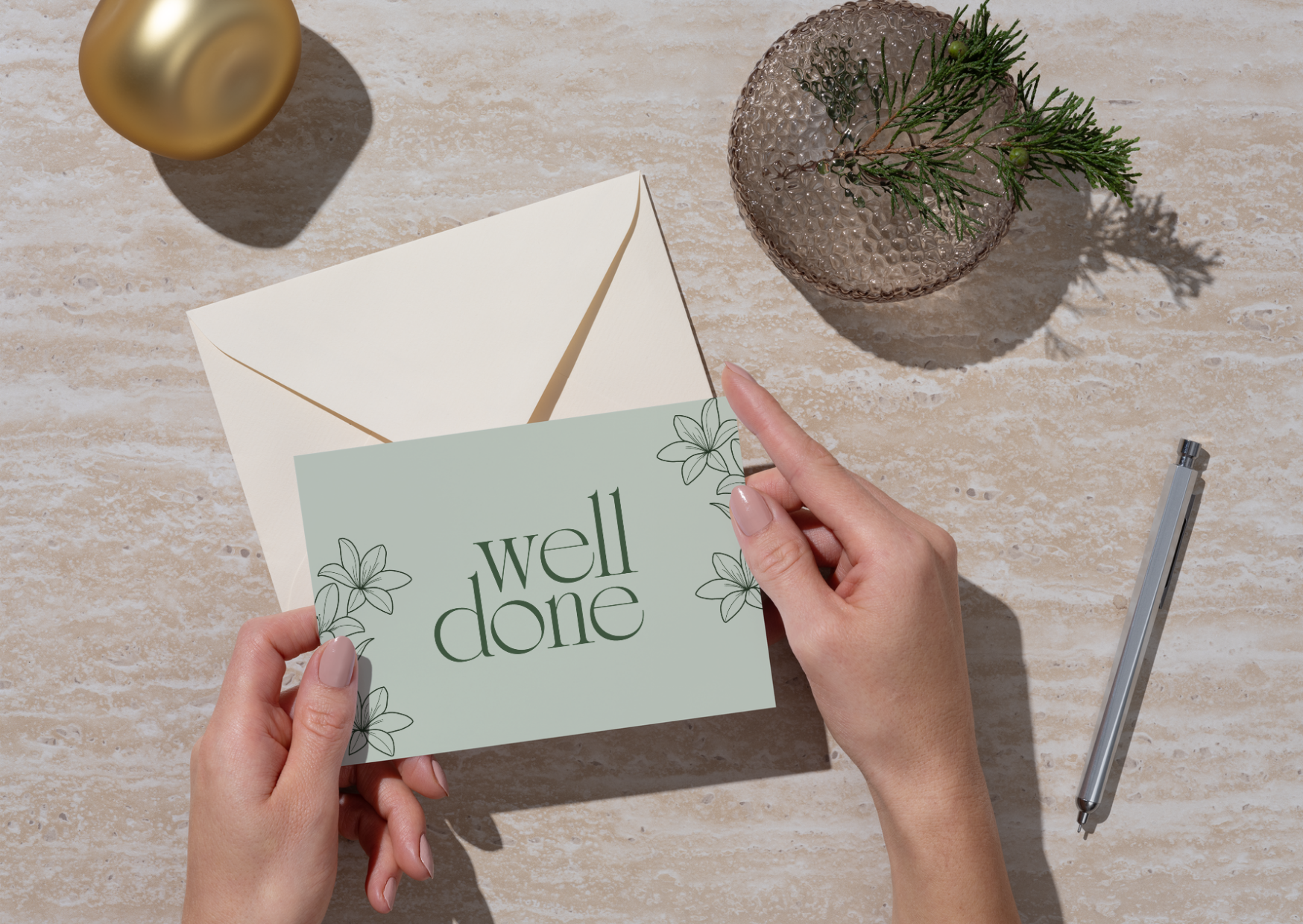 Well Done Pack of 6  Note Cards