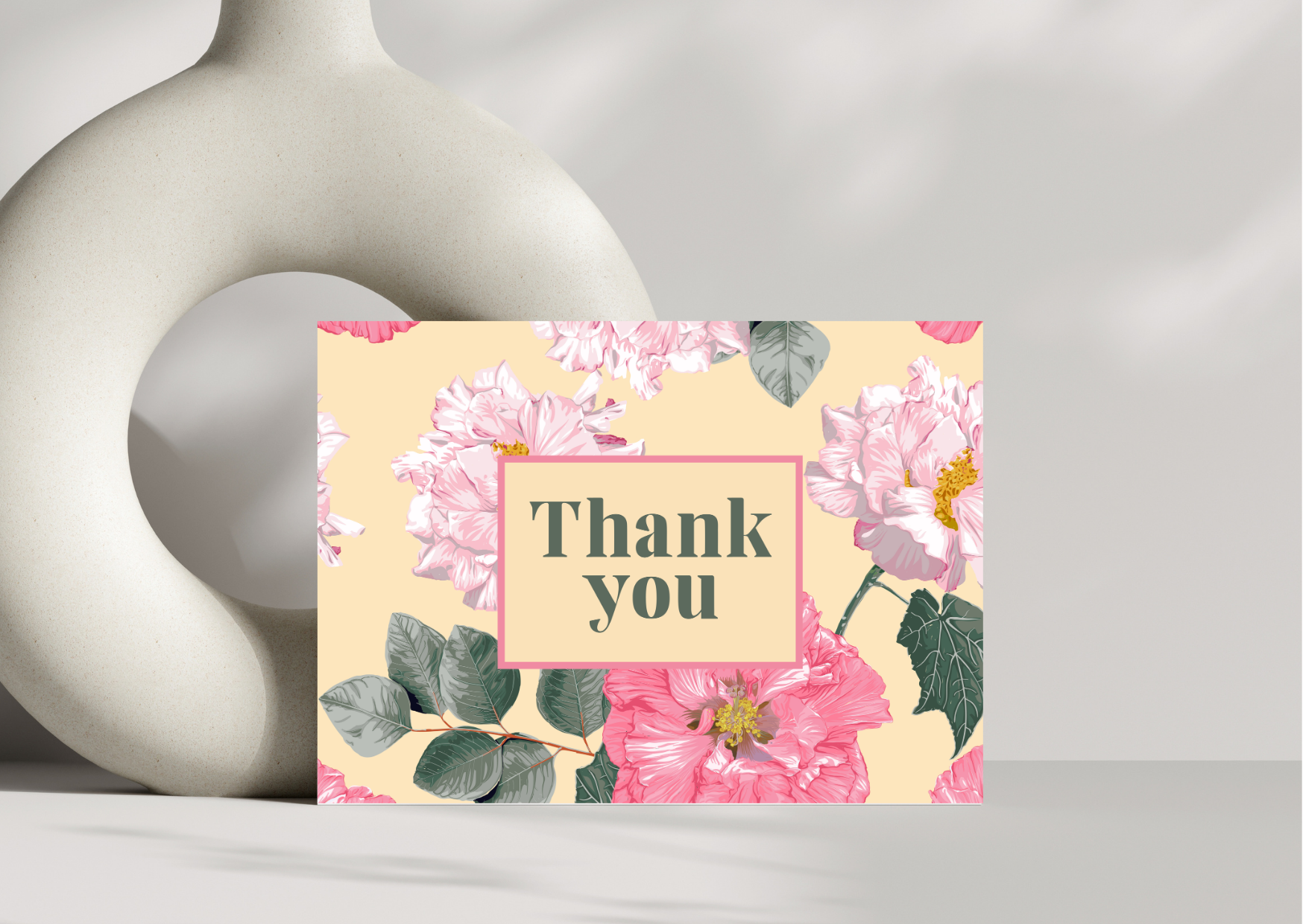 Floral Thank You Pack of 6 Cards