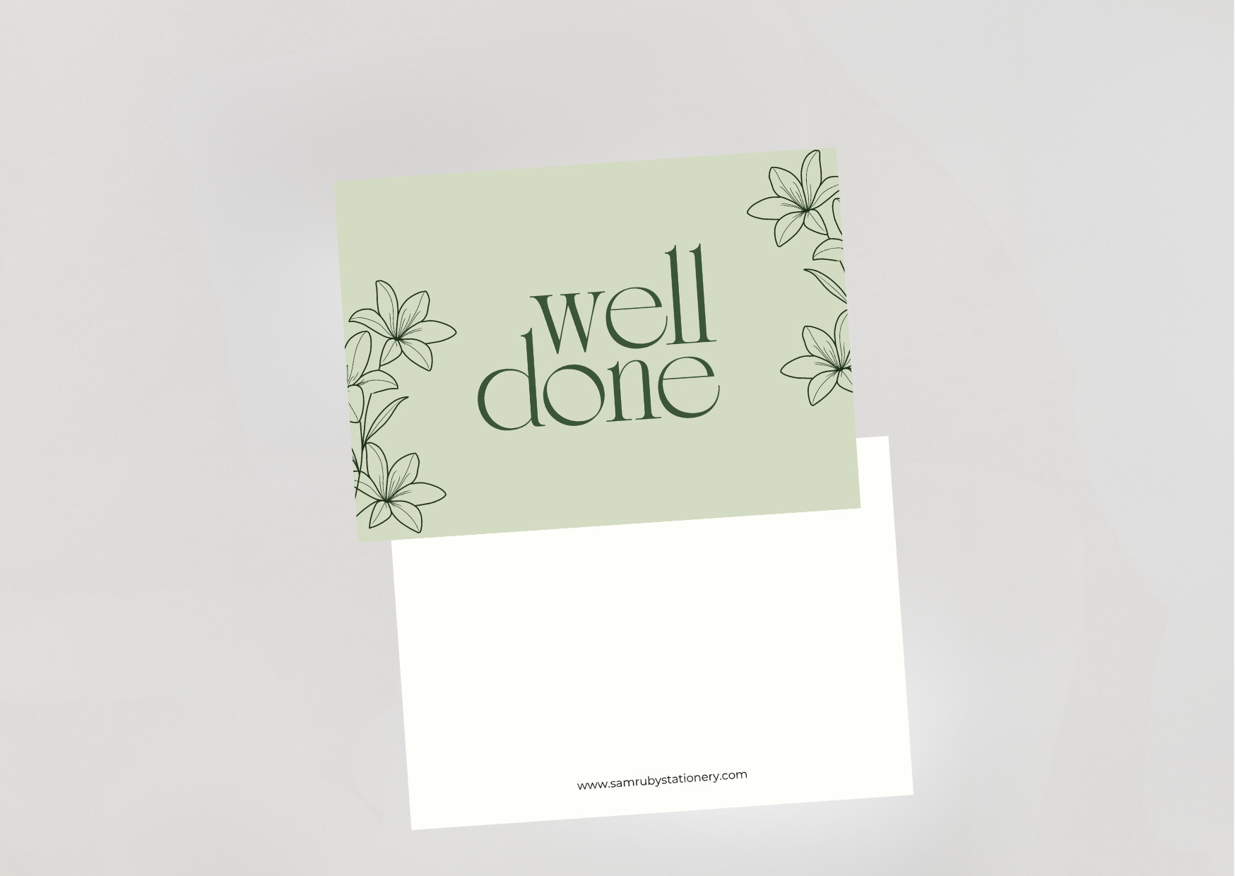 Well Done Pack of 6  Note Cards