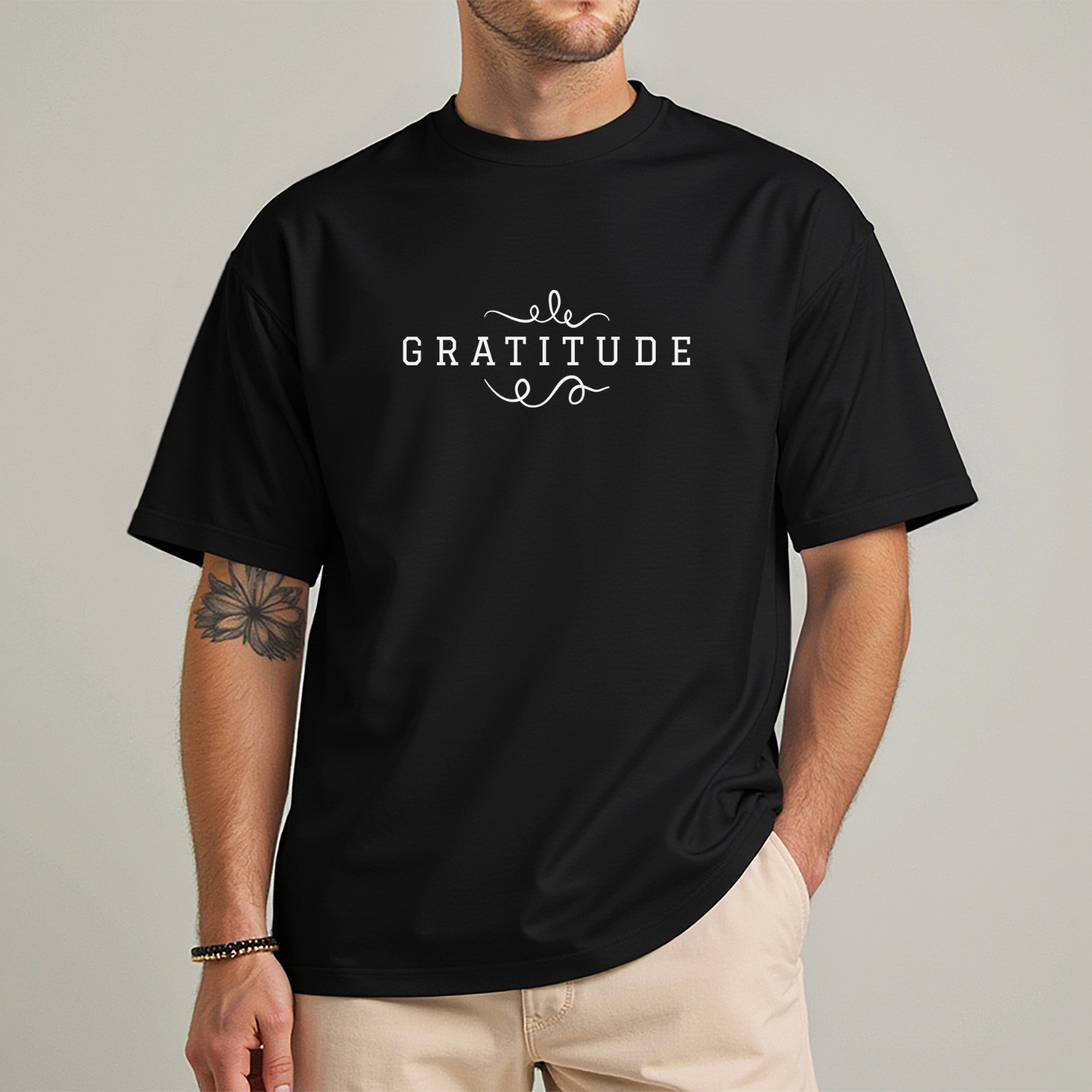 Gratitude Printed Organic Cotton T-Shirt