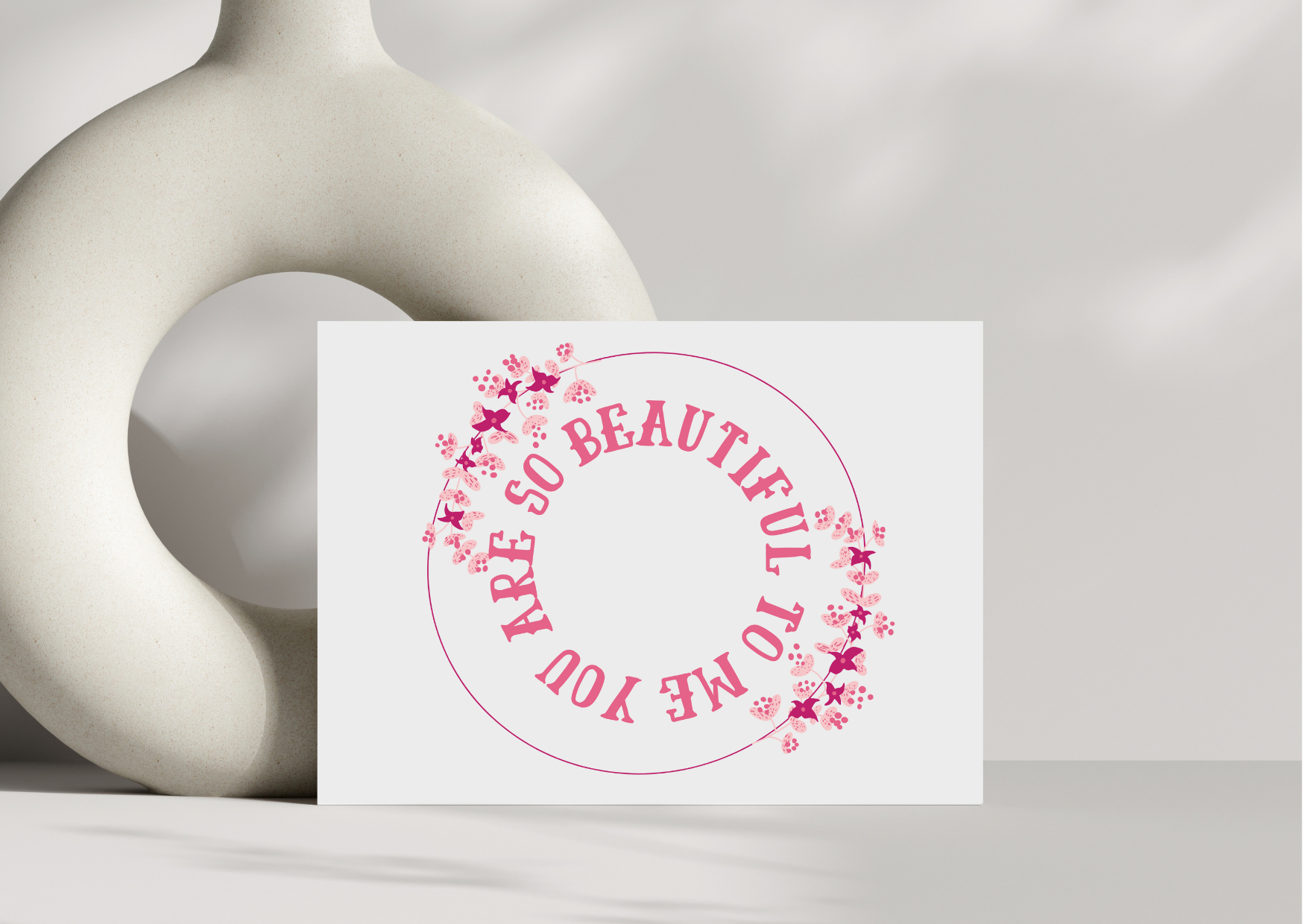 'You Are Beautiful' Pack of 6 Note cards - 2 Designs