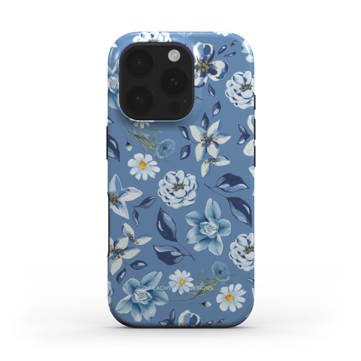 Blu-Ming Floral Tough Phone Case