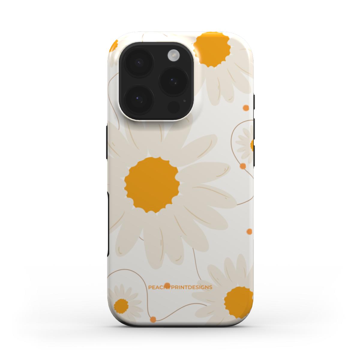 Daisies Tough Phone Case (White)