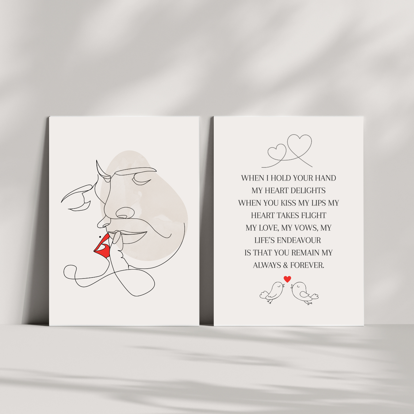 Romantic Love Art Duo Prints