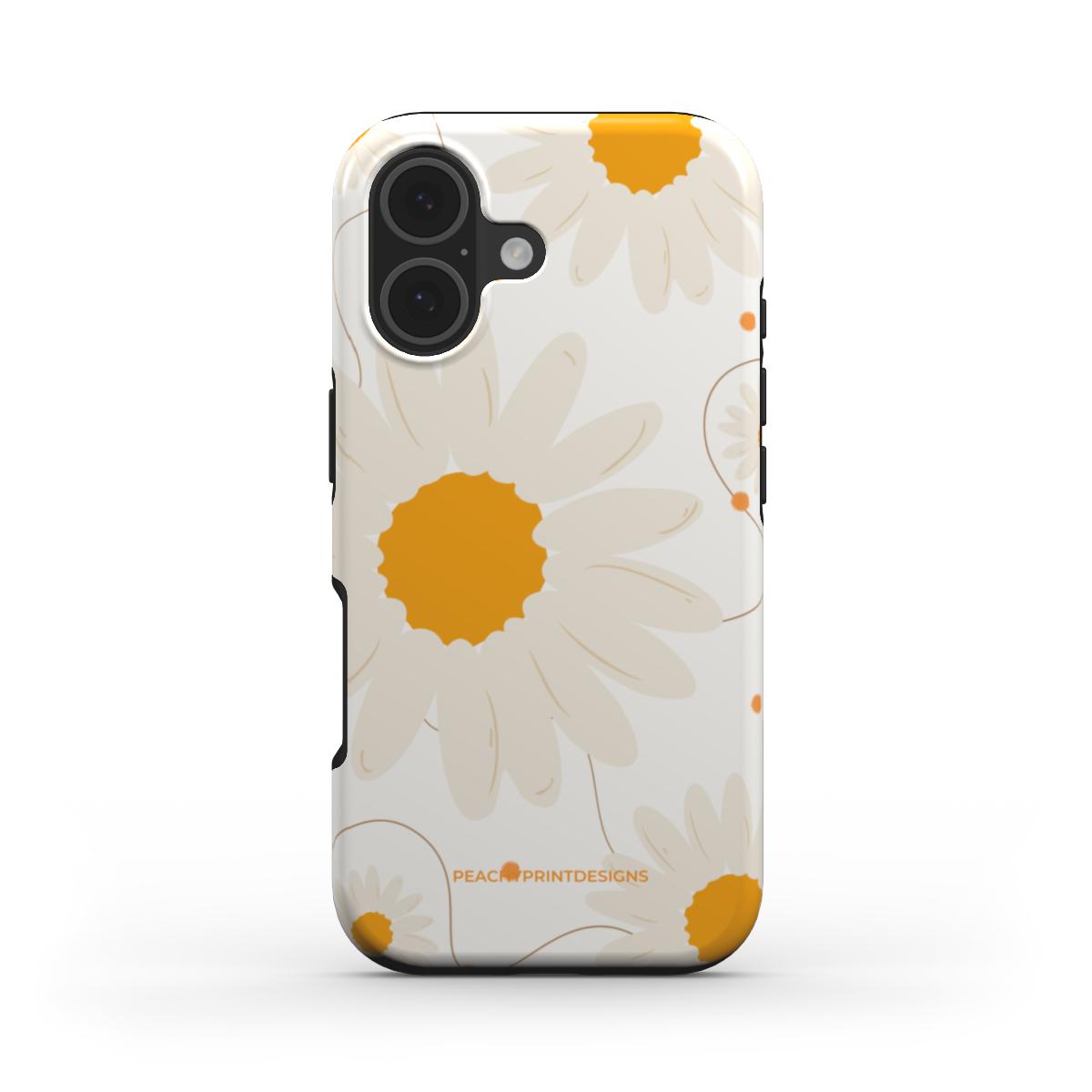 Daisies Tough Phone Case (White)