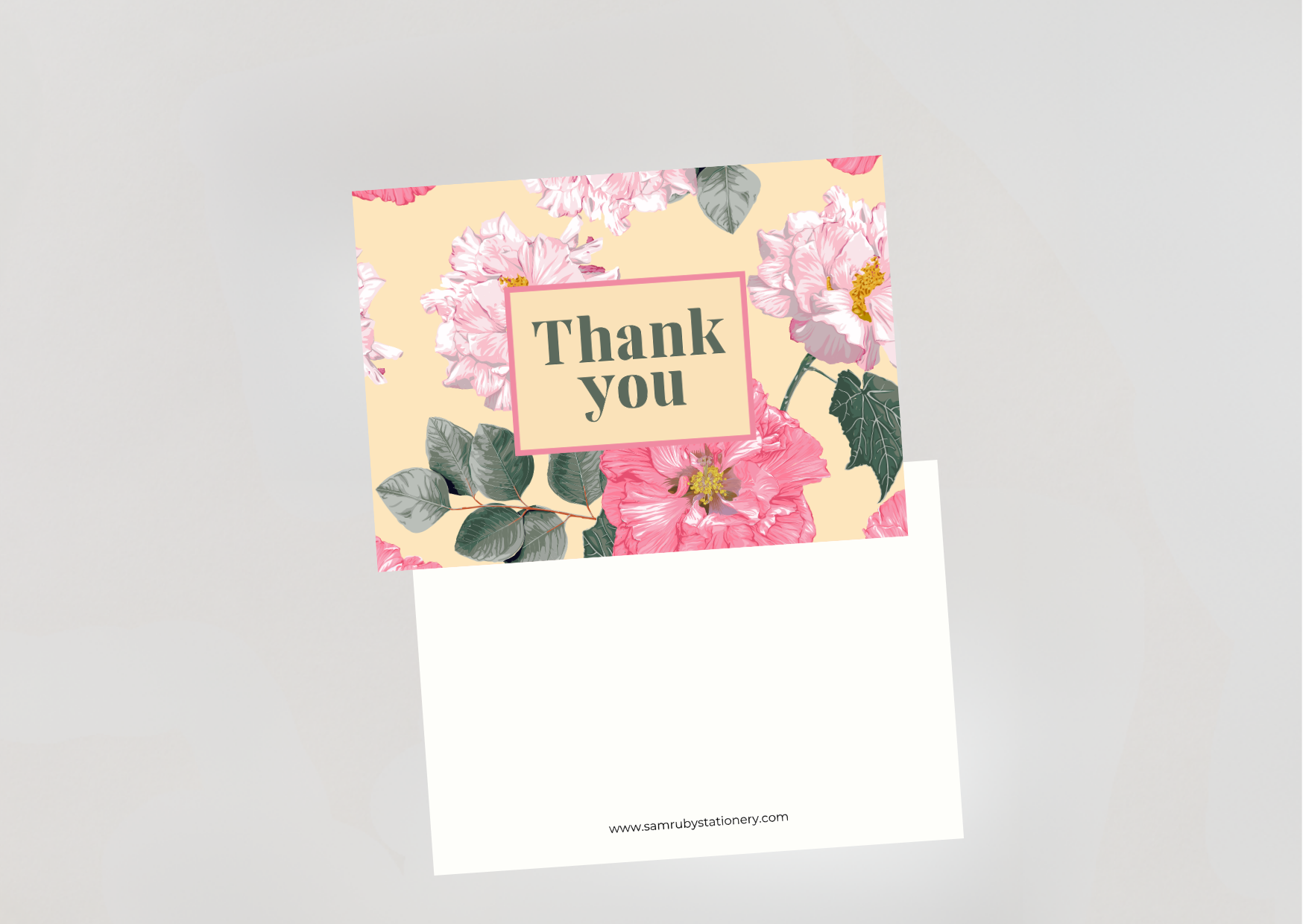 Floral Thank You Pack of 6 Cards