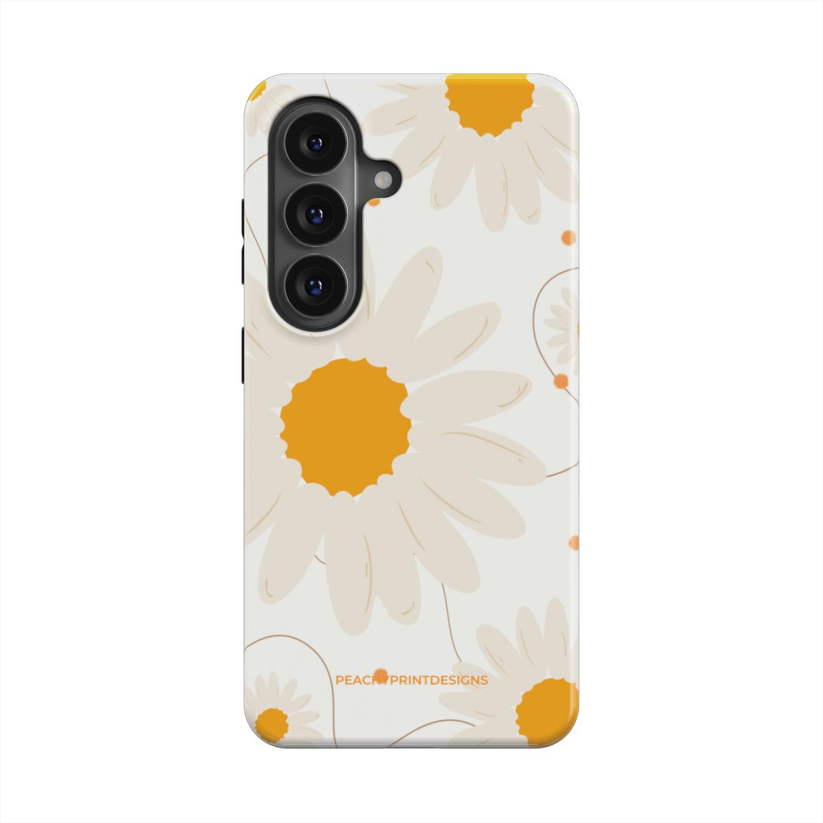 Daisies Tough Phone Case (White)