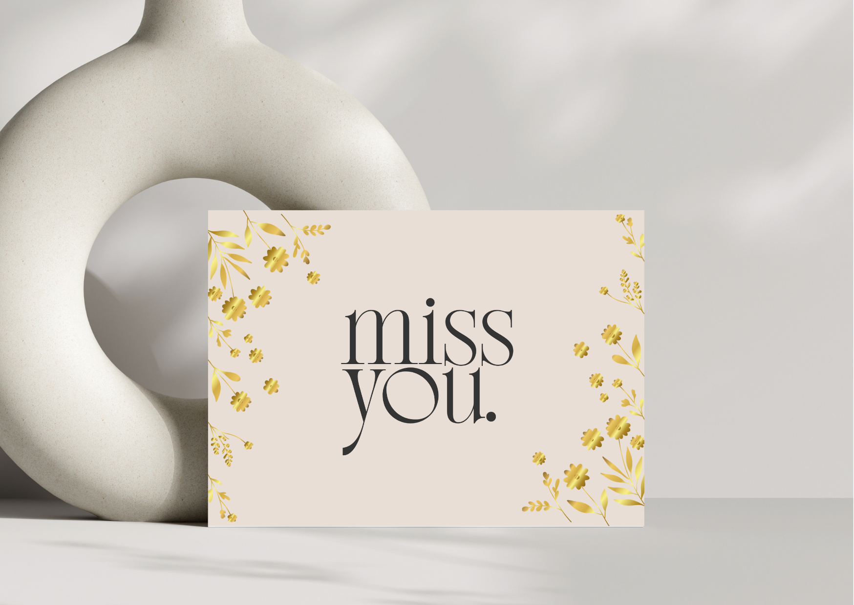 Miss You Pack of 6 Note Cards