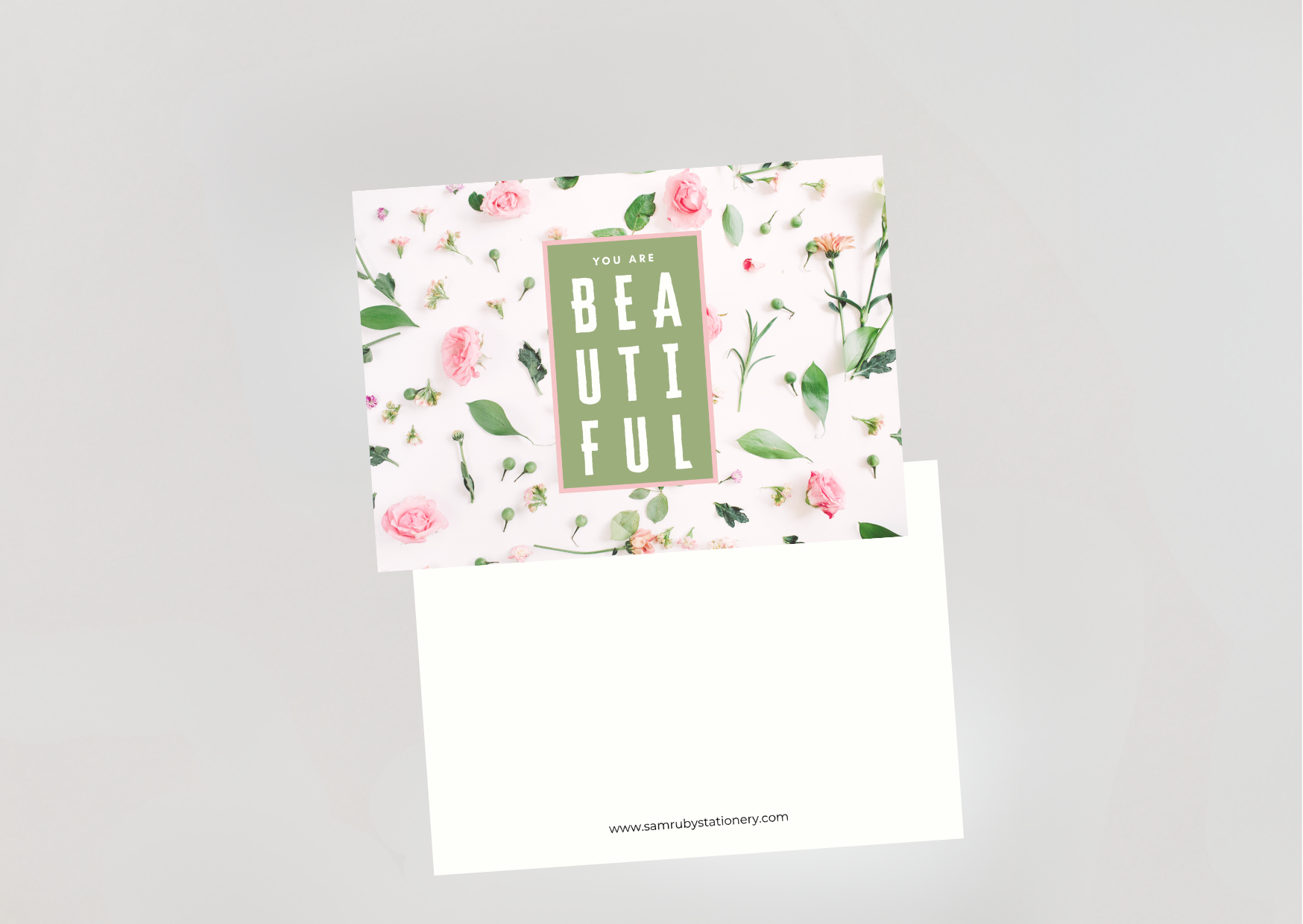 'You Are Beautiful' Pack of 6 Note cards - 2 Designs