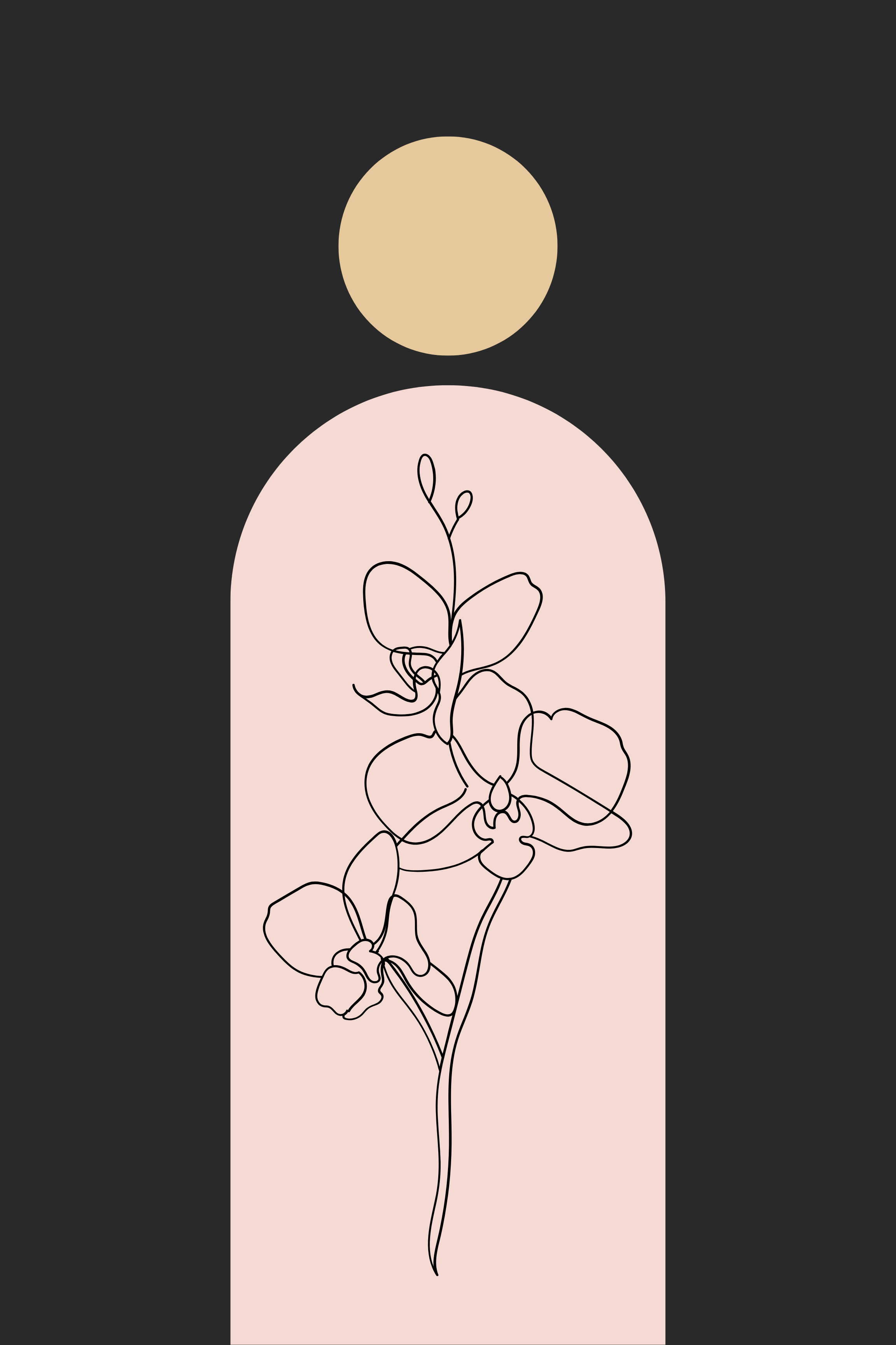 Black and Soft Pink Modern Posters