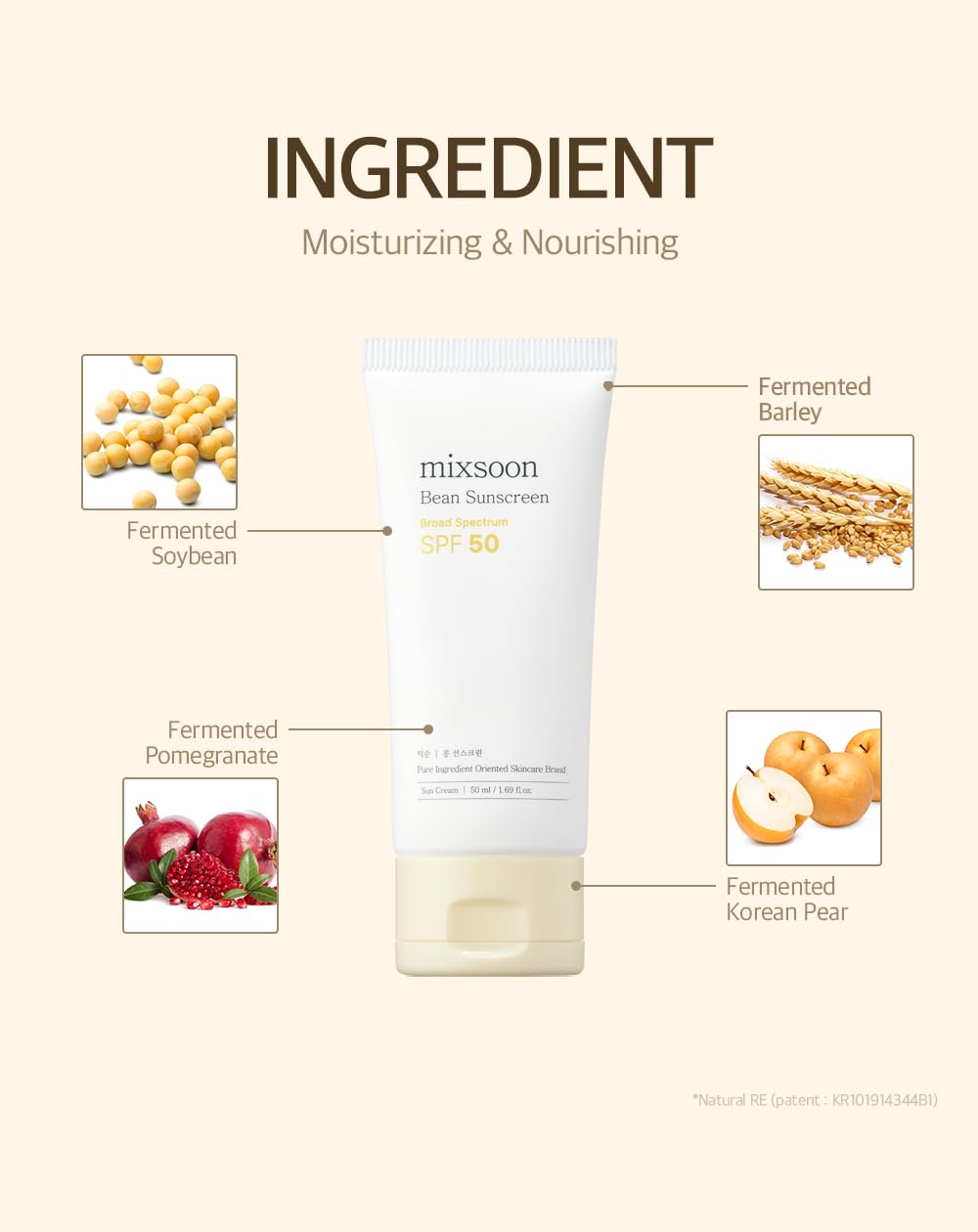Mixsoon Bean Sunscreen SPF 50