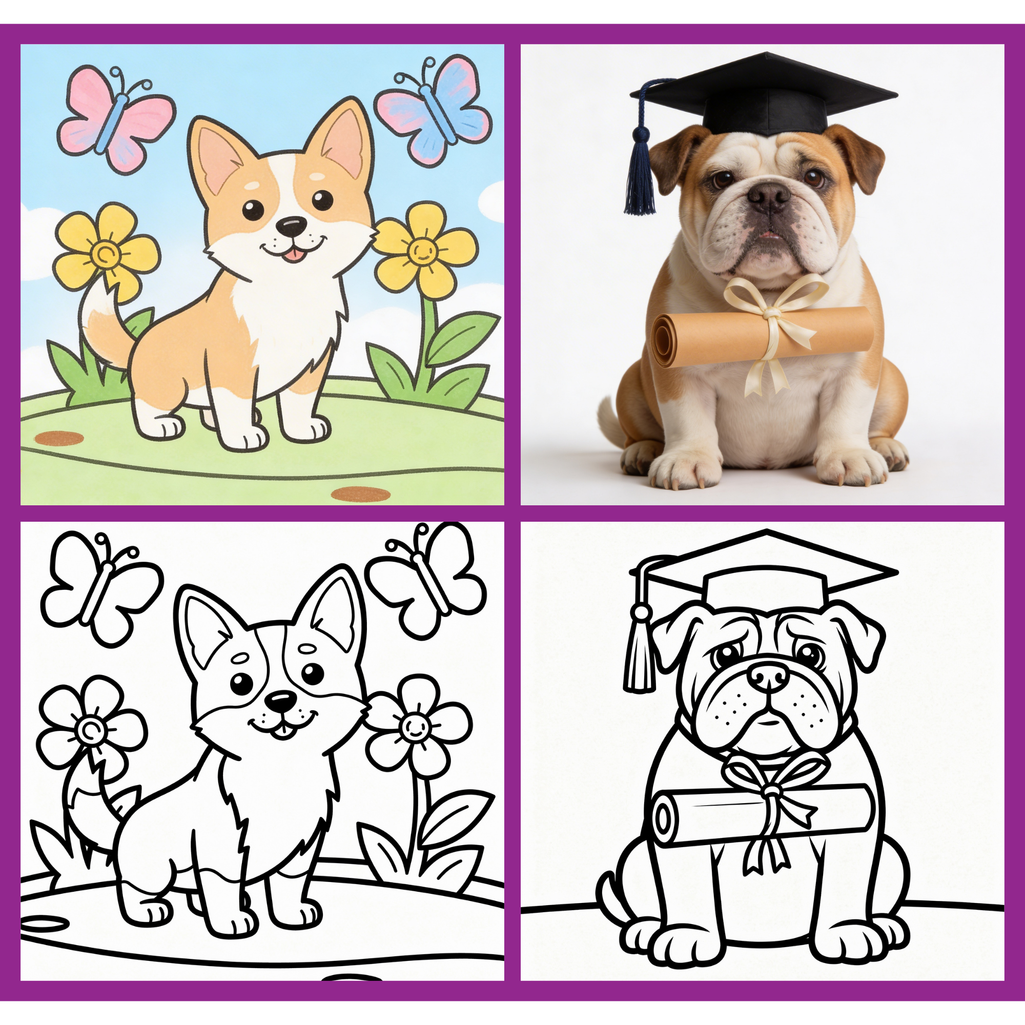 Bold & Easy Cozy Dogs Coloring Book for Seniors