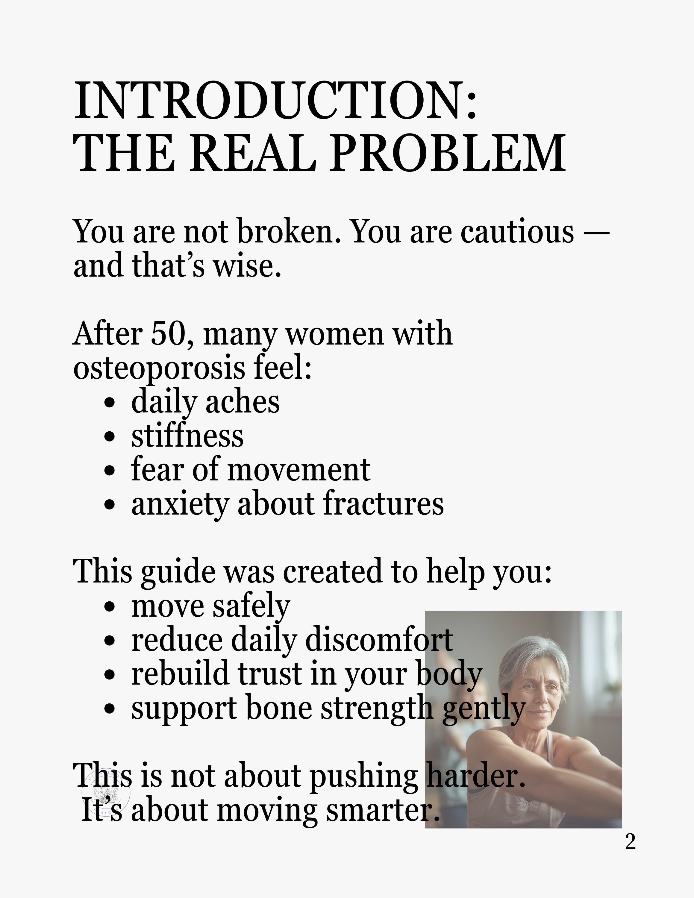 STOP THE PAIN:   30-Page Large Print Guide to Relieve Osteoporosis Discomfort 