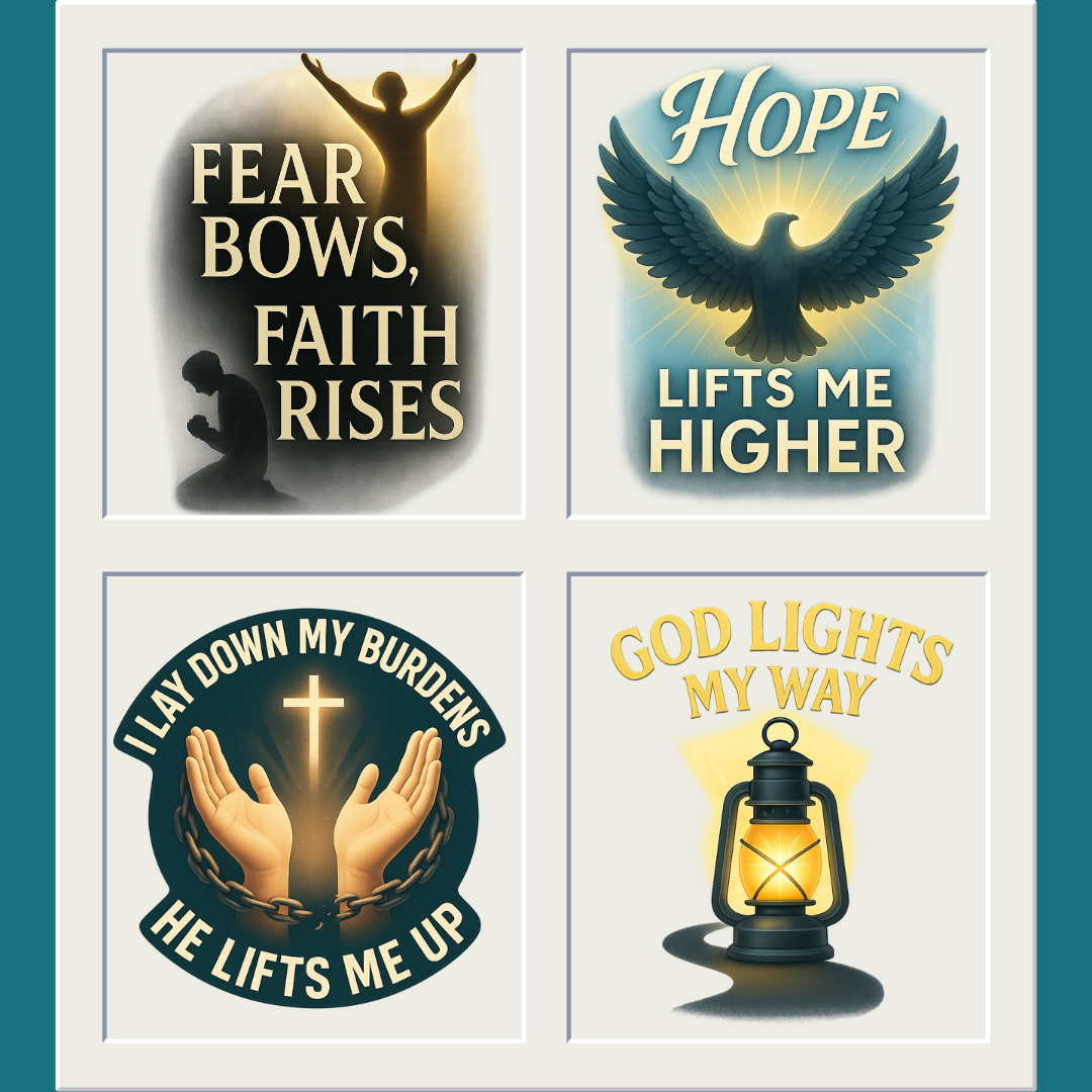 Bible Verse Wall Art – Vol 3 (4 Christian Prints, JPG + PDF, Instant Download)