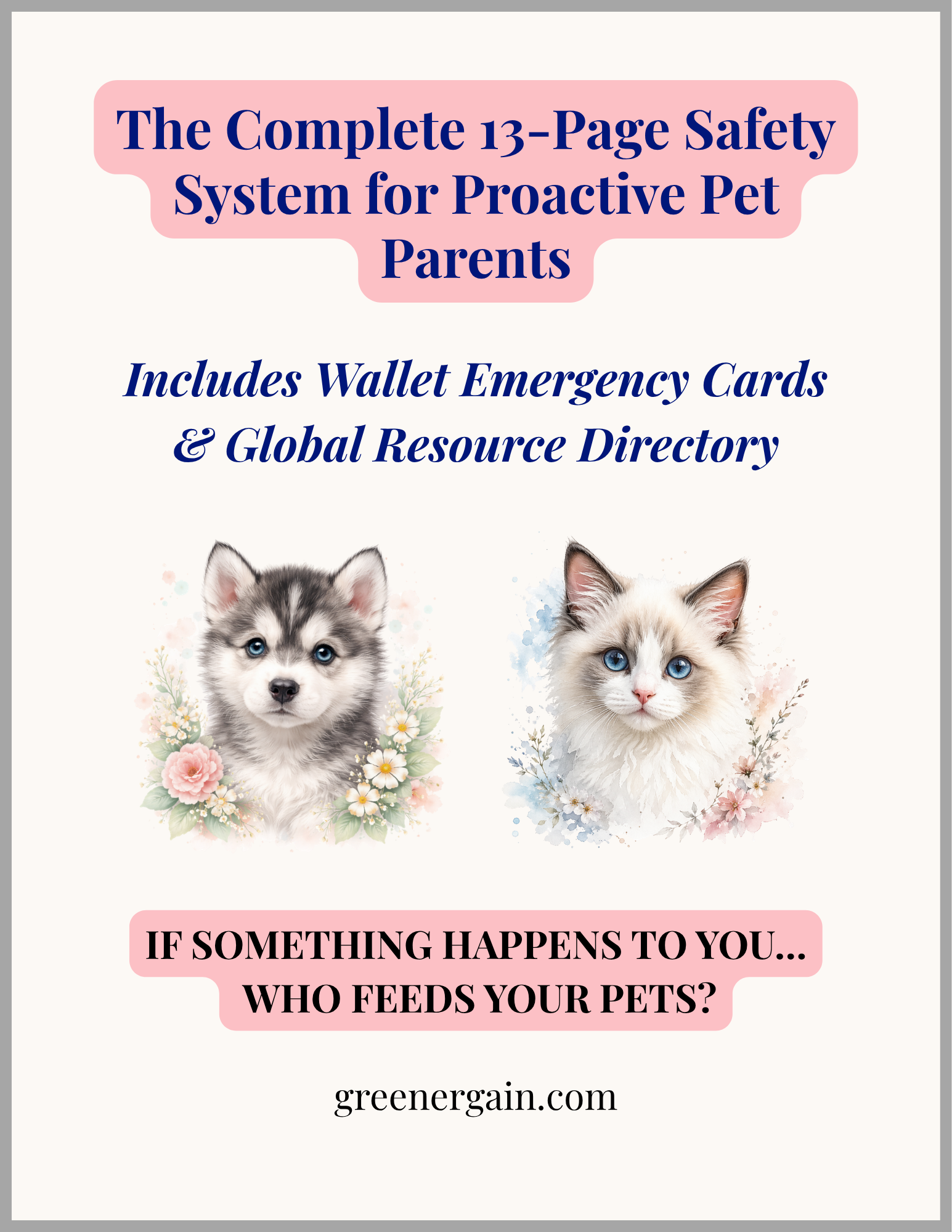 The Pet Continuity & Emergency Blueprint