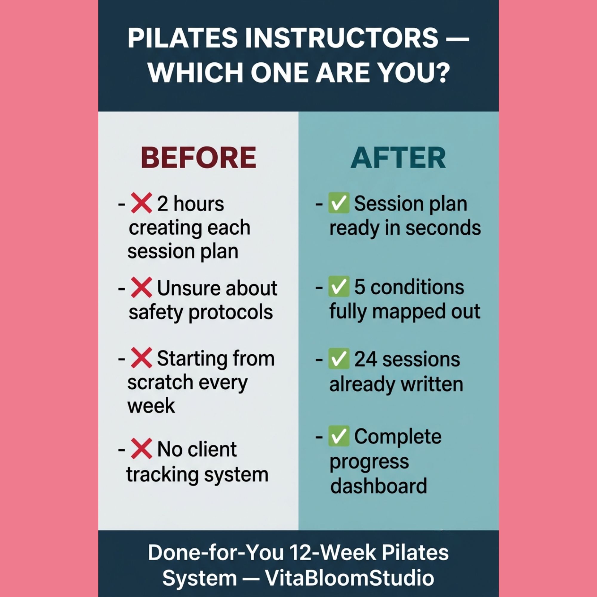 Pilates Client Tracker & Progress Dashboard for Seniors and Adults — Done-for-You Tool for Instructors — Notion Template Instant Download