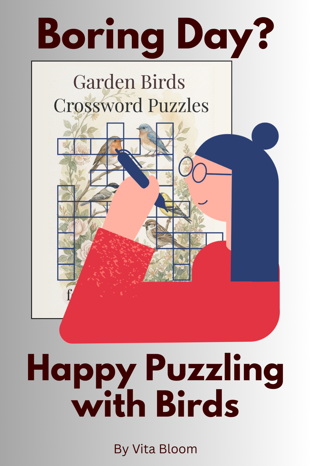 Garden Birds Crossword Puzzles for Adults & Seniors
