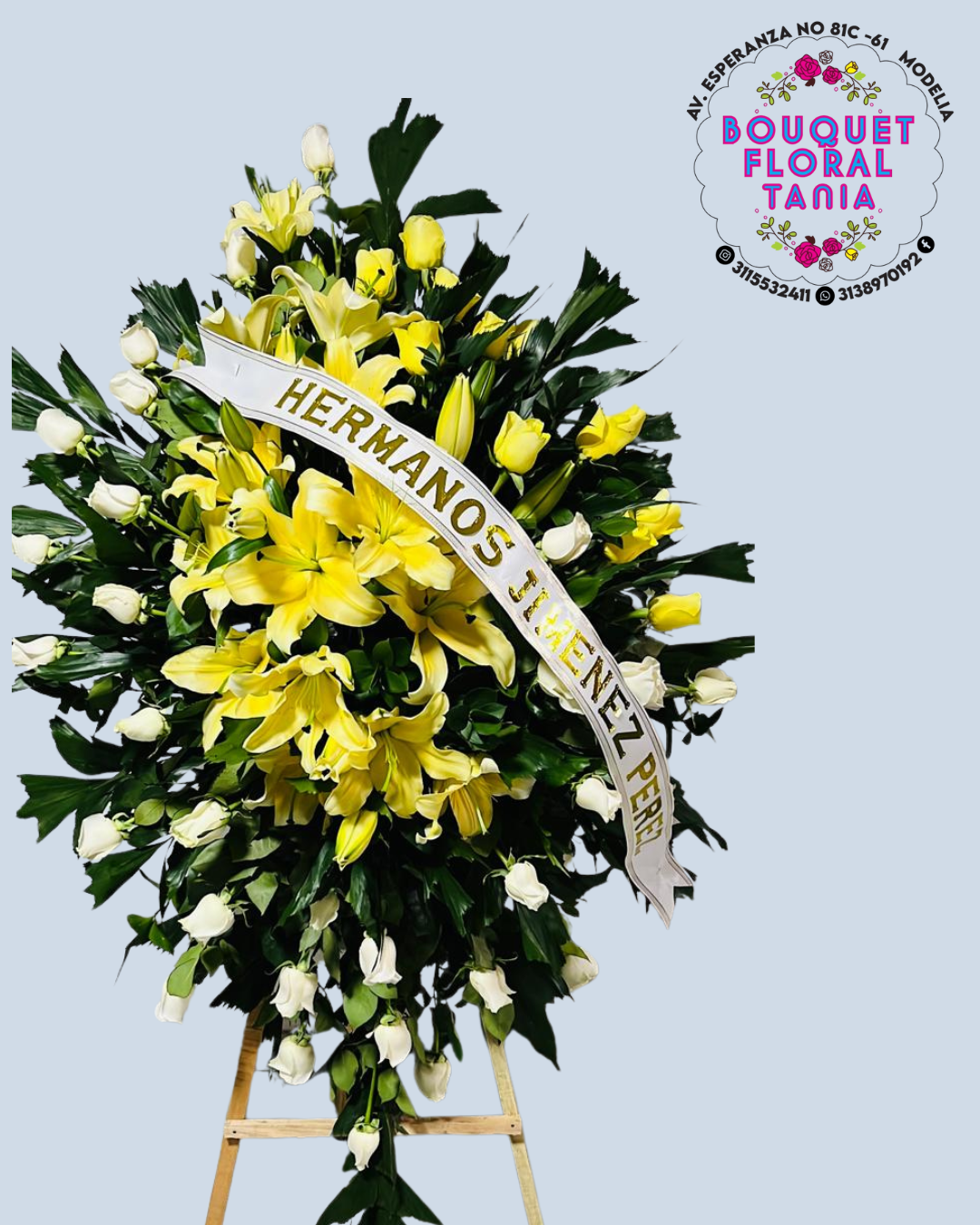 Arreglo floral para condolencias