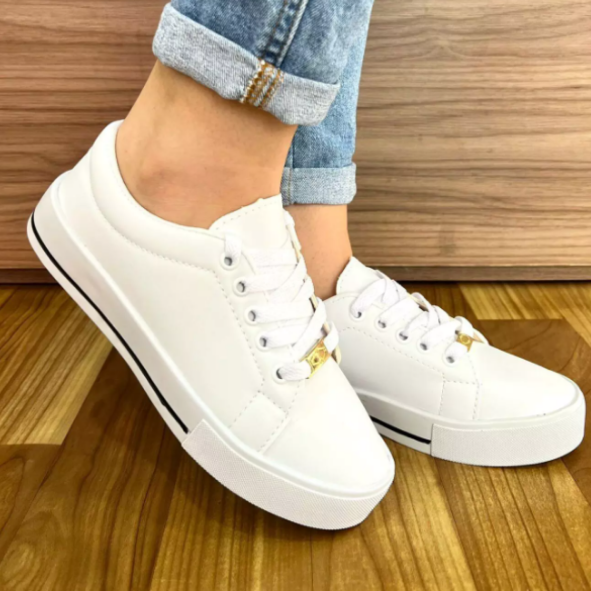 Tênis Feminino Casual Liso 