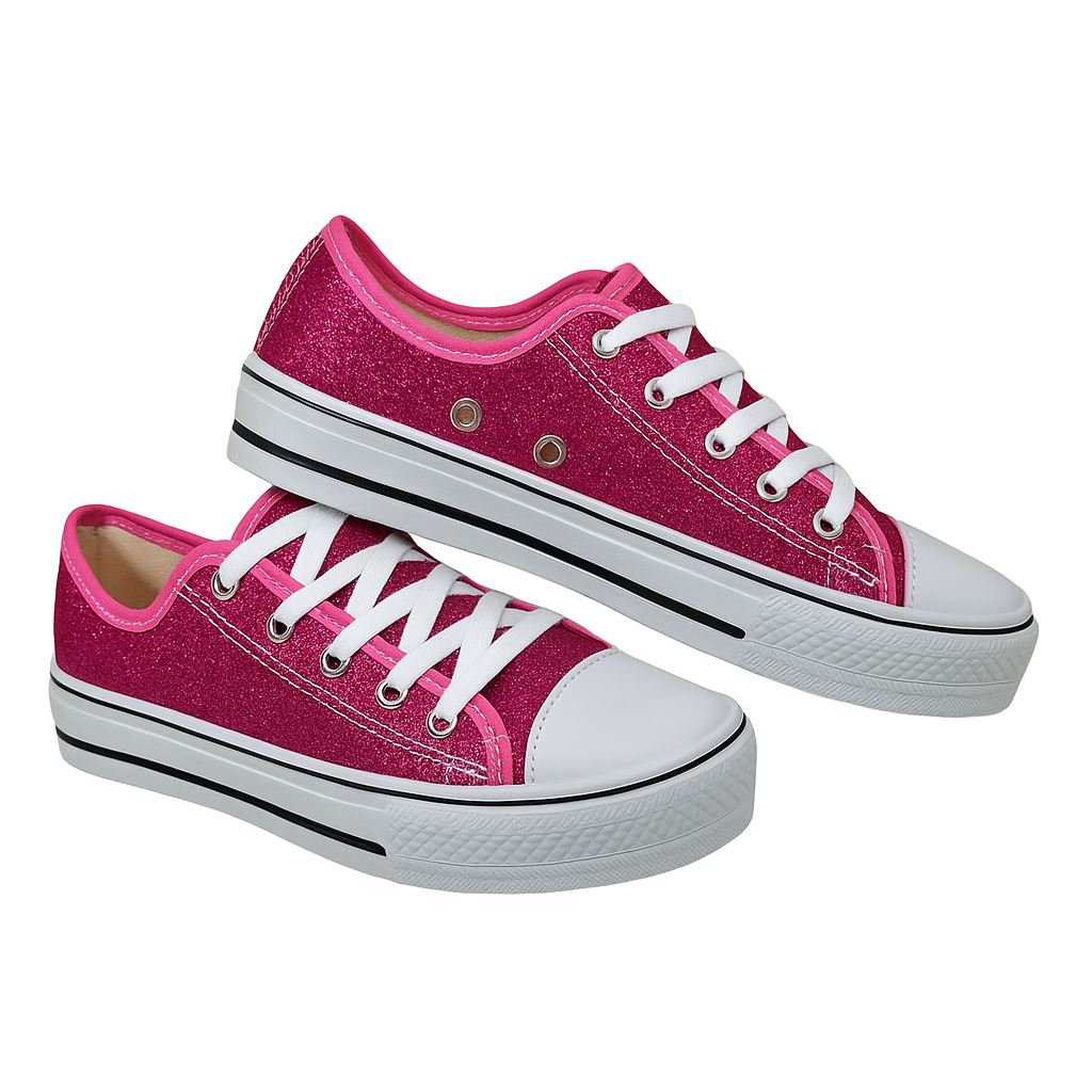 Tênis Feminino Star em Glitter 