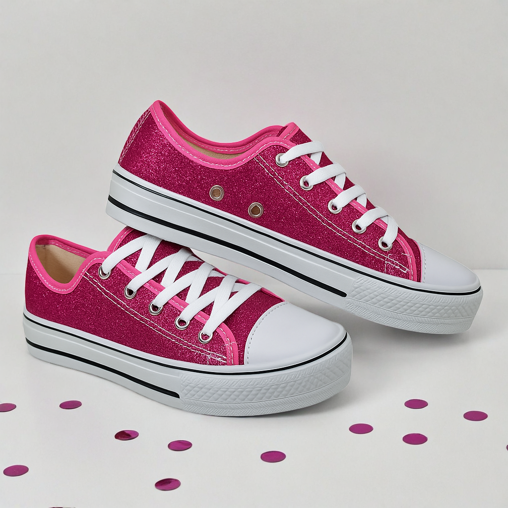Tênis Feminino Star em Glitter 