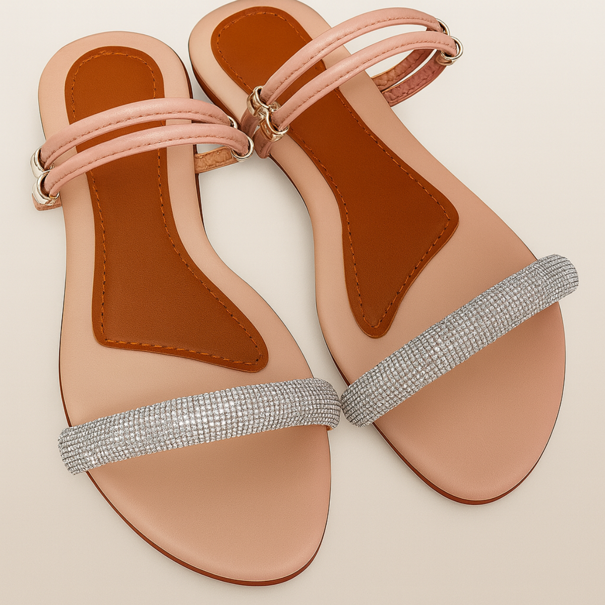 Sandálias com strass