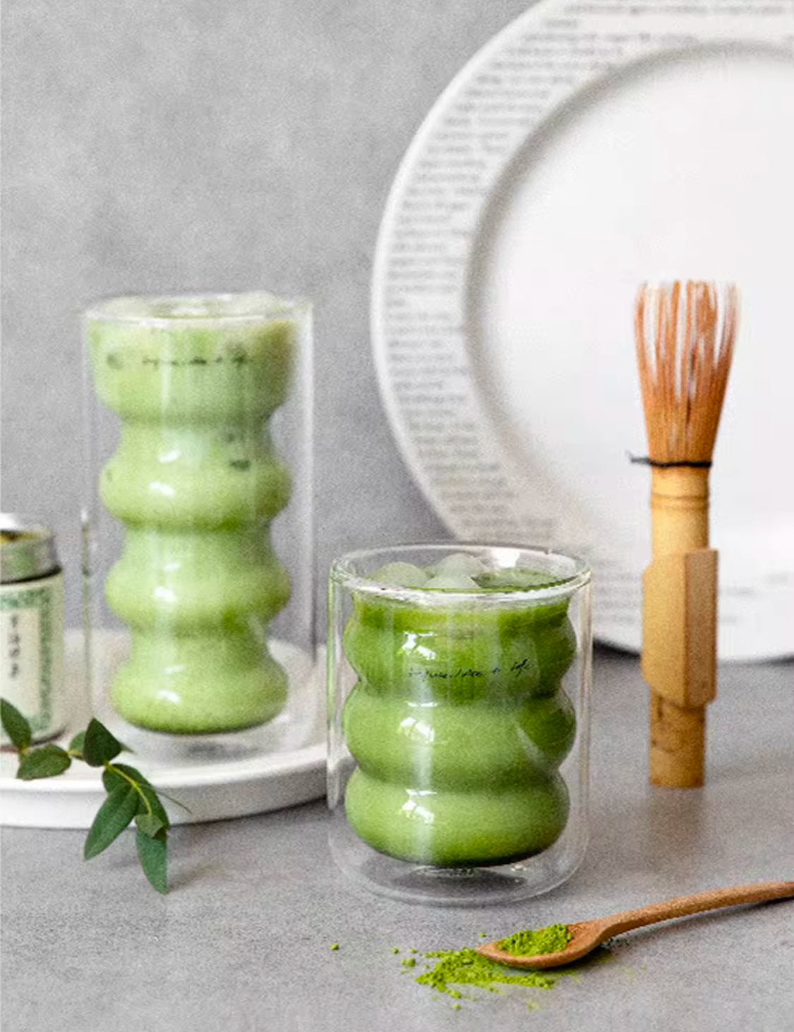 Double-walled Glass Matcha Cups