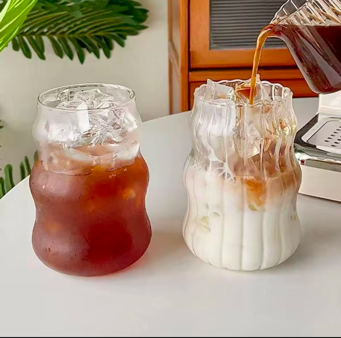 Wavy Glass Tumbler Set