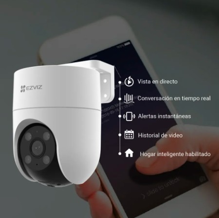 H8c Ezviz – Cámara de seguridad Wi-Fi 360º para Exteriores