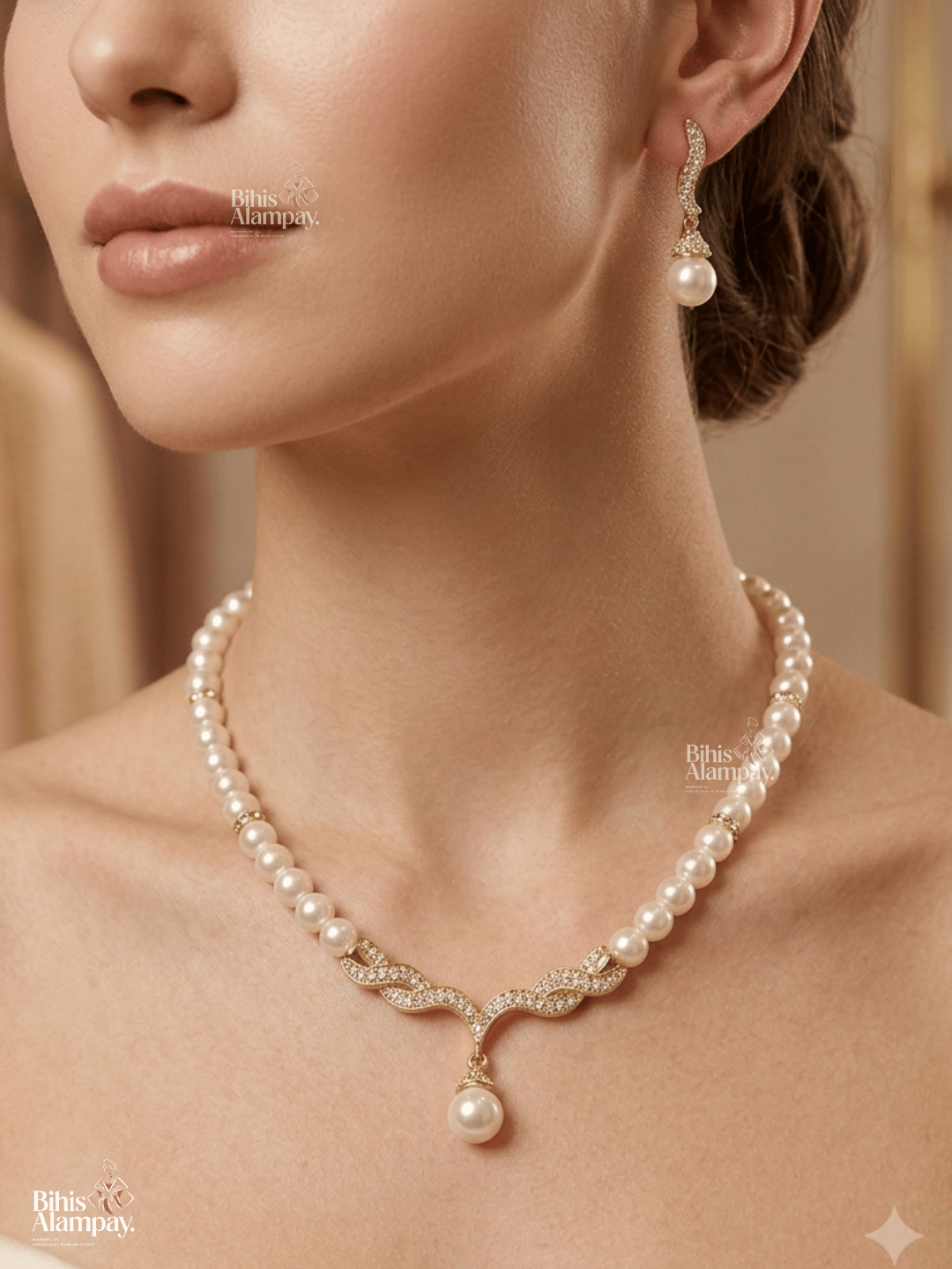 Sinag Pearl Set - gold