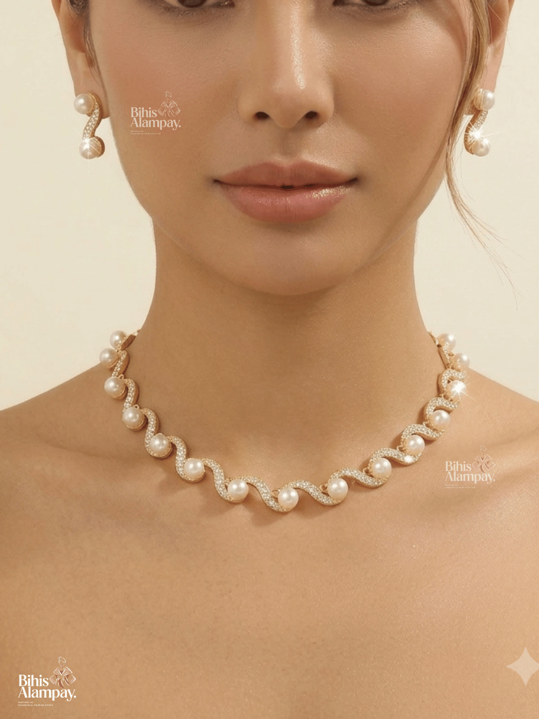 Gaya Pearl Set - Gold