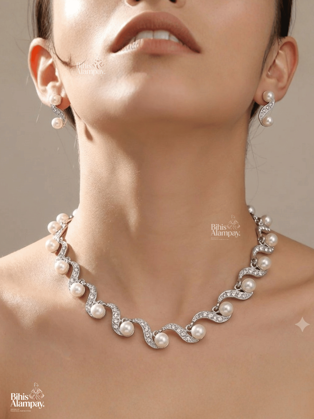 Gaya Pearl Set - Silver