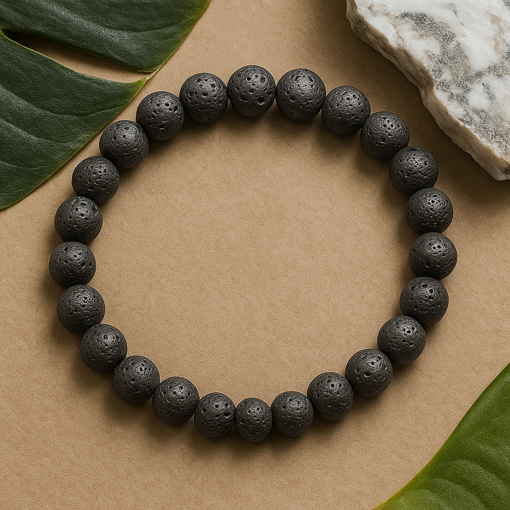 Lava Stone Bead Bracelet