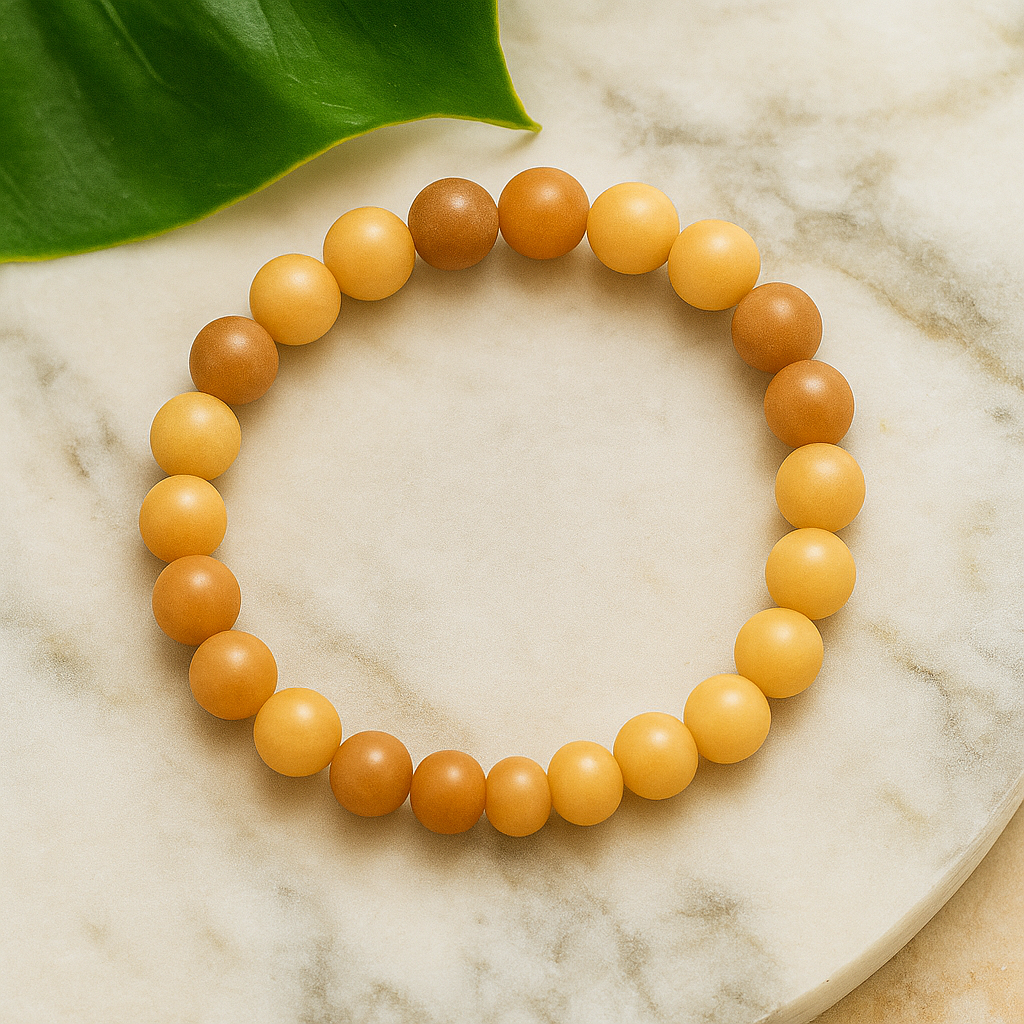 Natural Amber Bead Bracelet