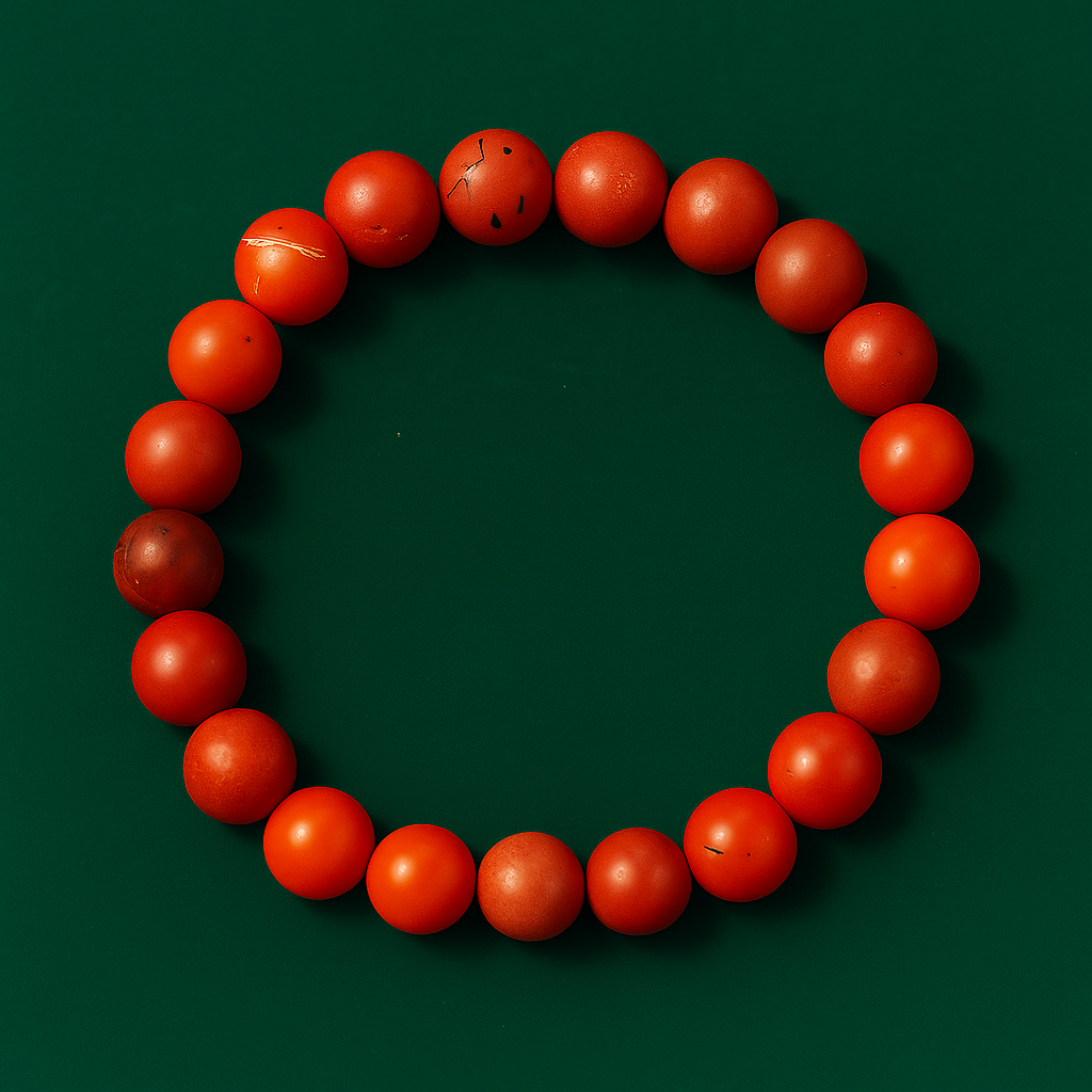 Red Agate Bead Bracelet