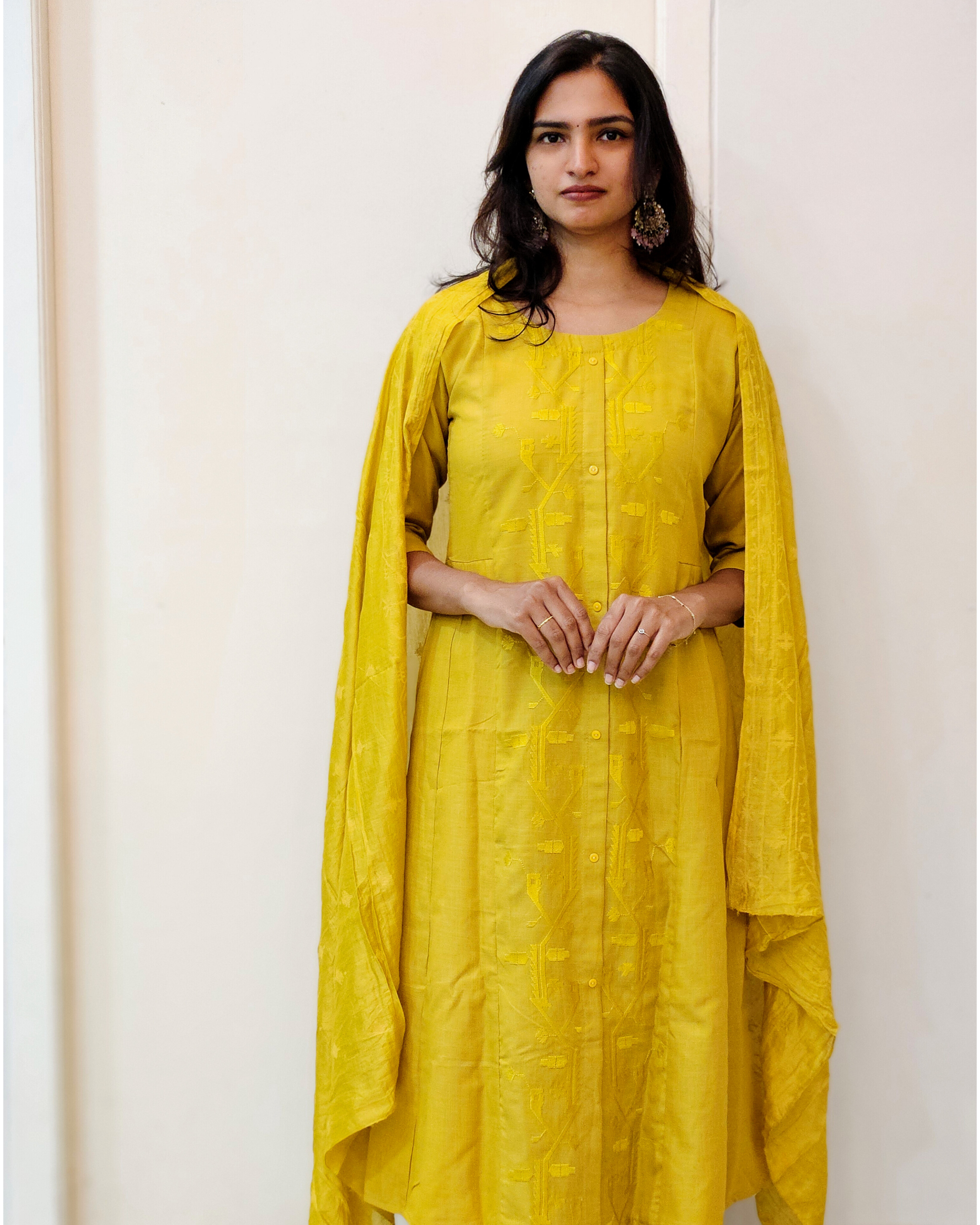 Yellow Ethnic Kurta Set