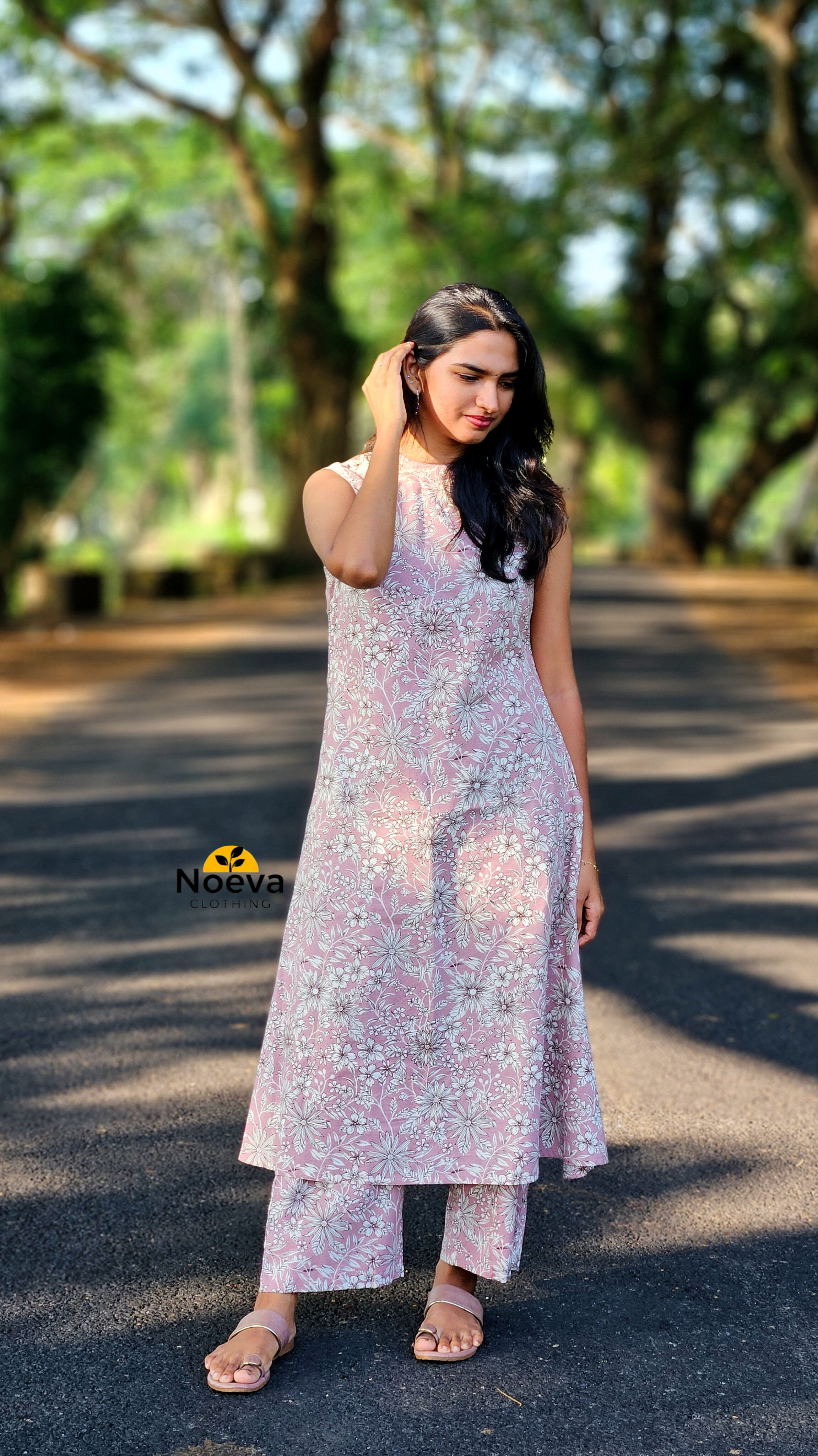 Floral Printed Flex cotton Kurta Set