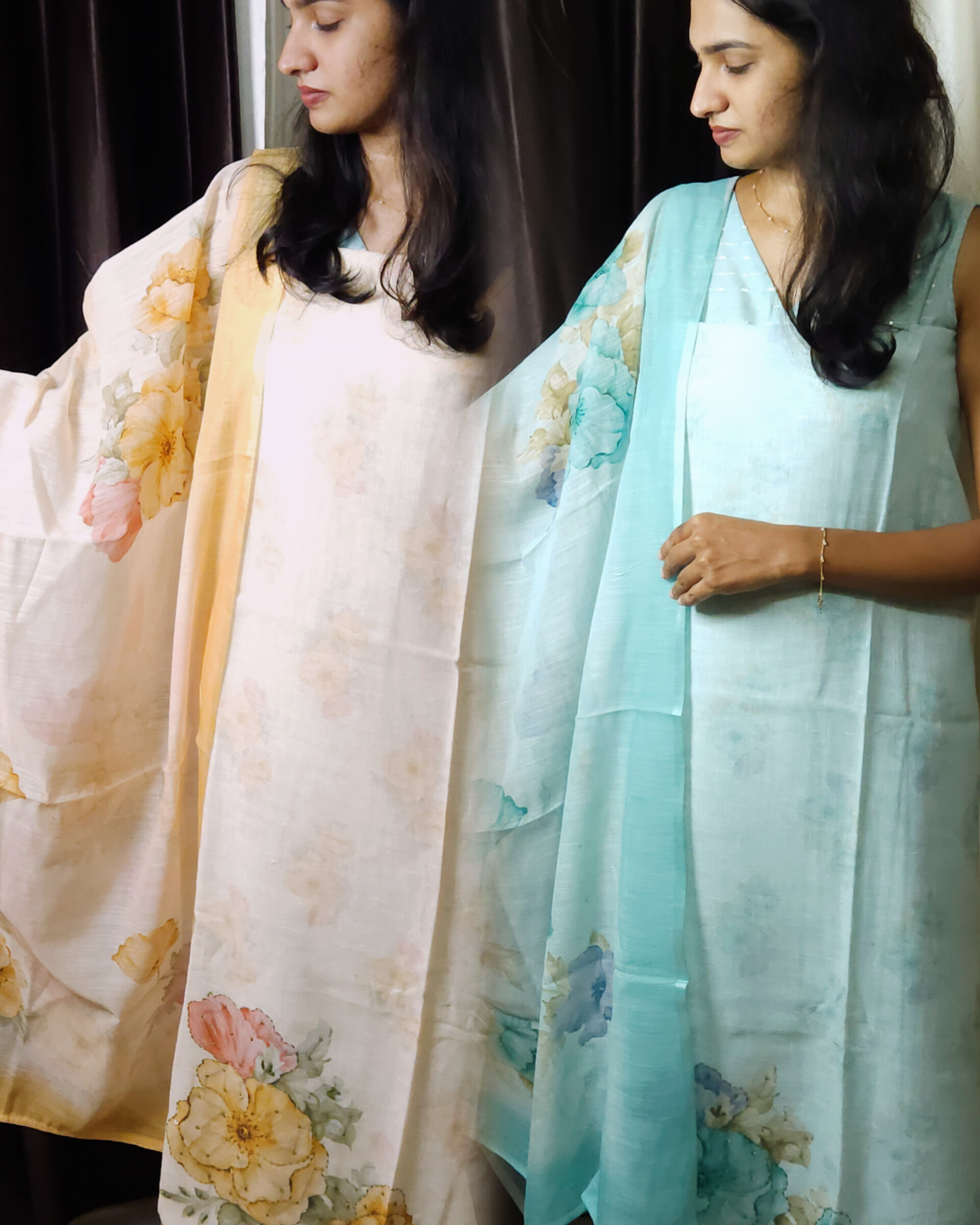 Semilinen unstitched salwar set