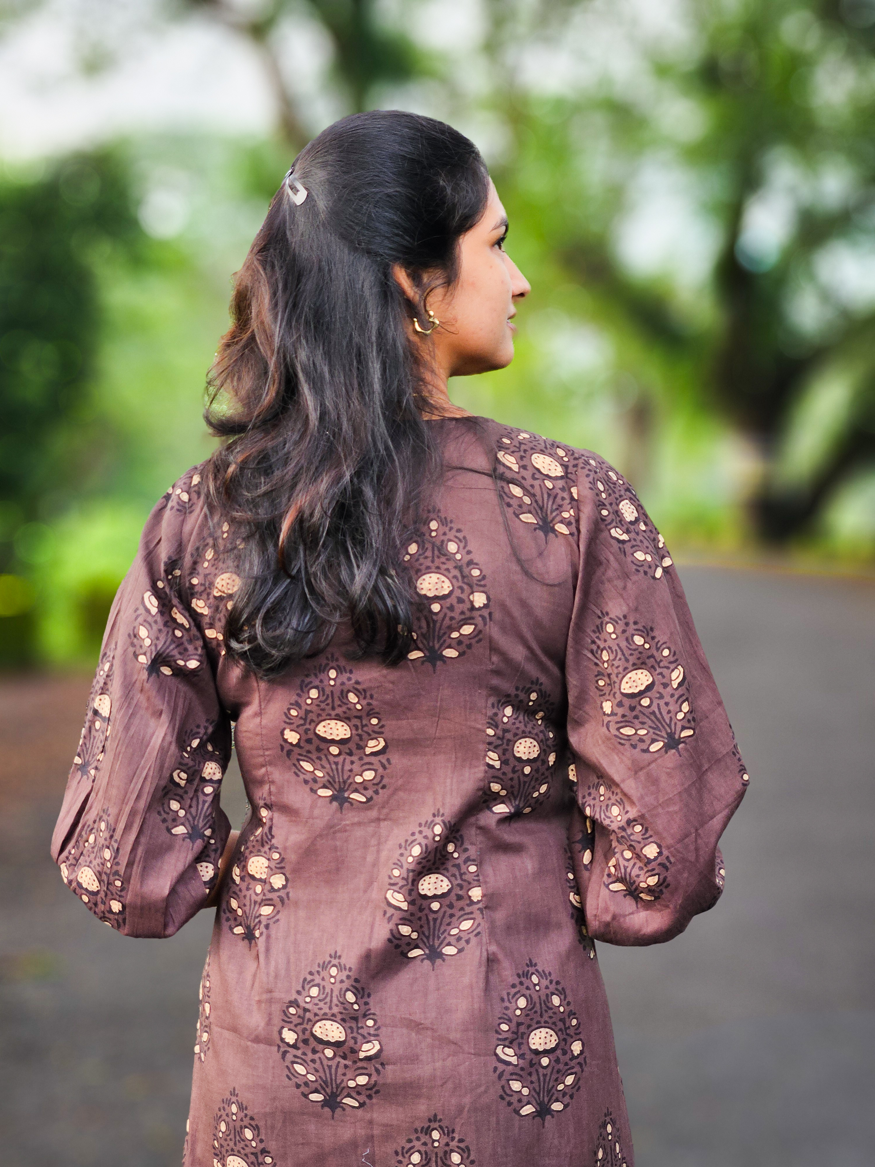 Rust bloom kurti